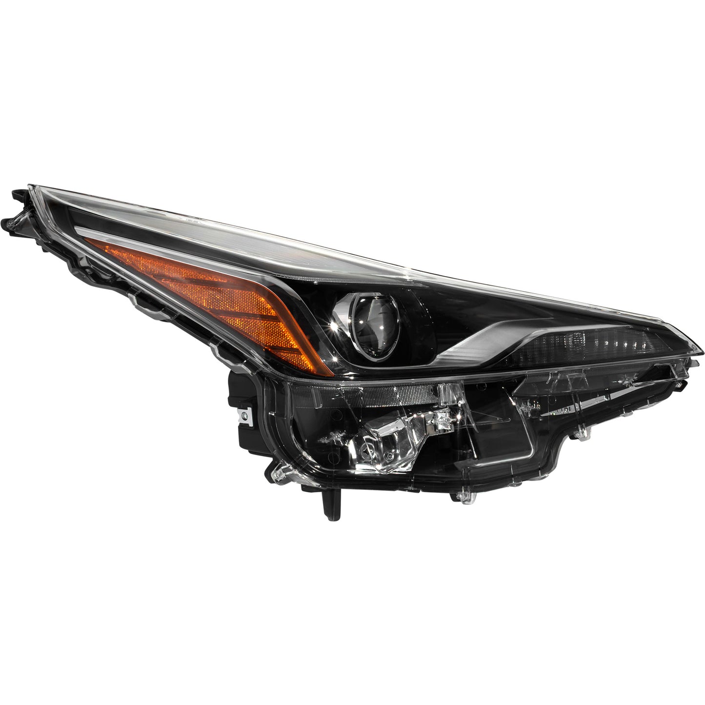 LED Combination Headlight Assembly Passenger Side Right For 2019-2022 Toyota Prius With Fog Lights Without Adaptive Headlights