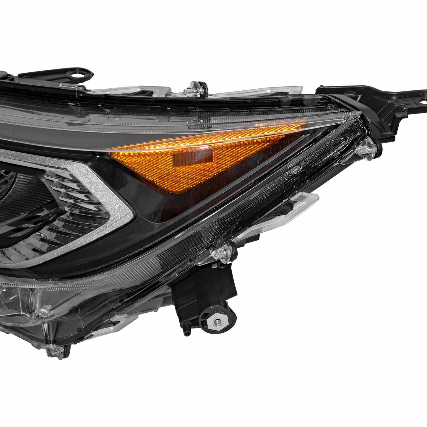 LED Combination Headlight Assembly With Chrome Bezel Driver Side Left For 2019-2021 Toyota RAV4 Japan Built Adventure/Limited/Trail/TRD Off-Road/XLE/XLE Premium