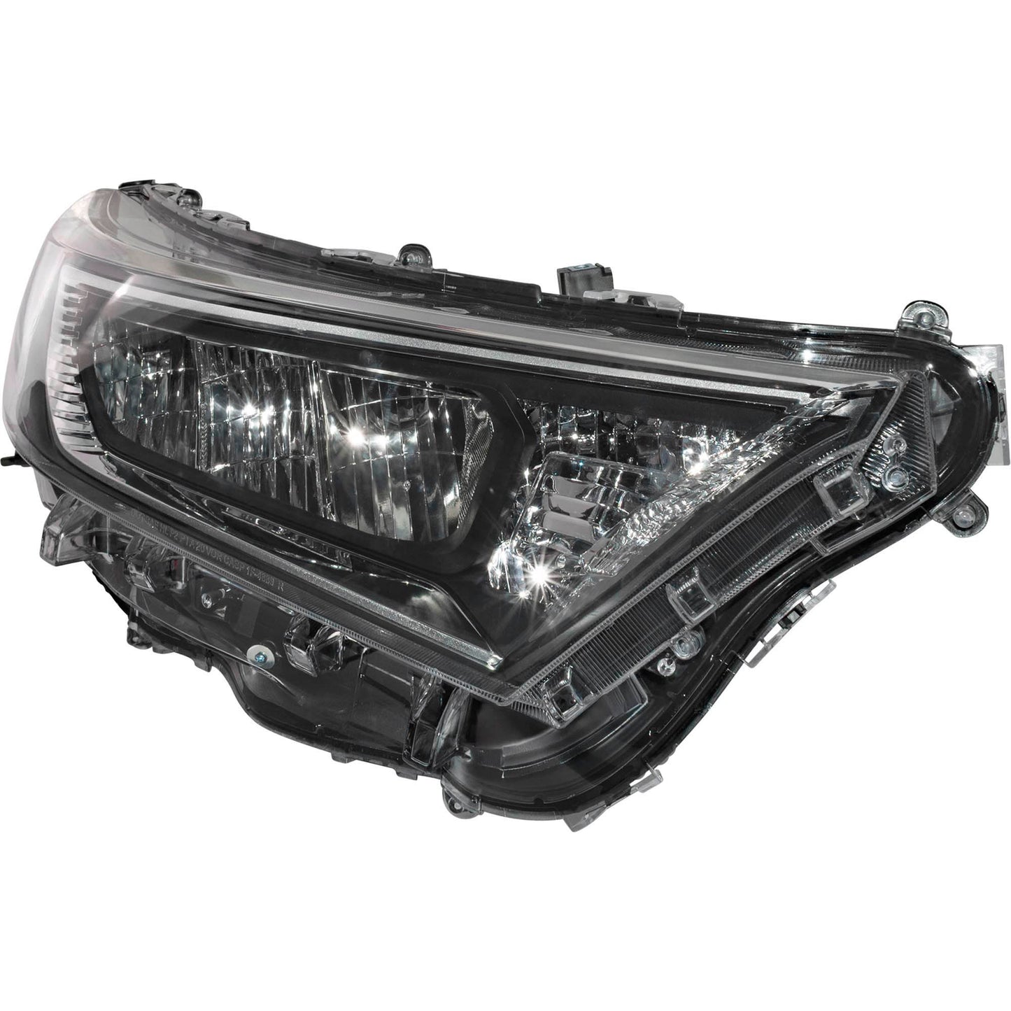 LED Combination Headlight Assembly With Chrome Bezel Set Driver Side Left Passenger Side Right For 2019-2021 Toyota RAV4 Japan Built Adventure/Limited/Trail/TRD Off-Road/XLE/XLE Premium