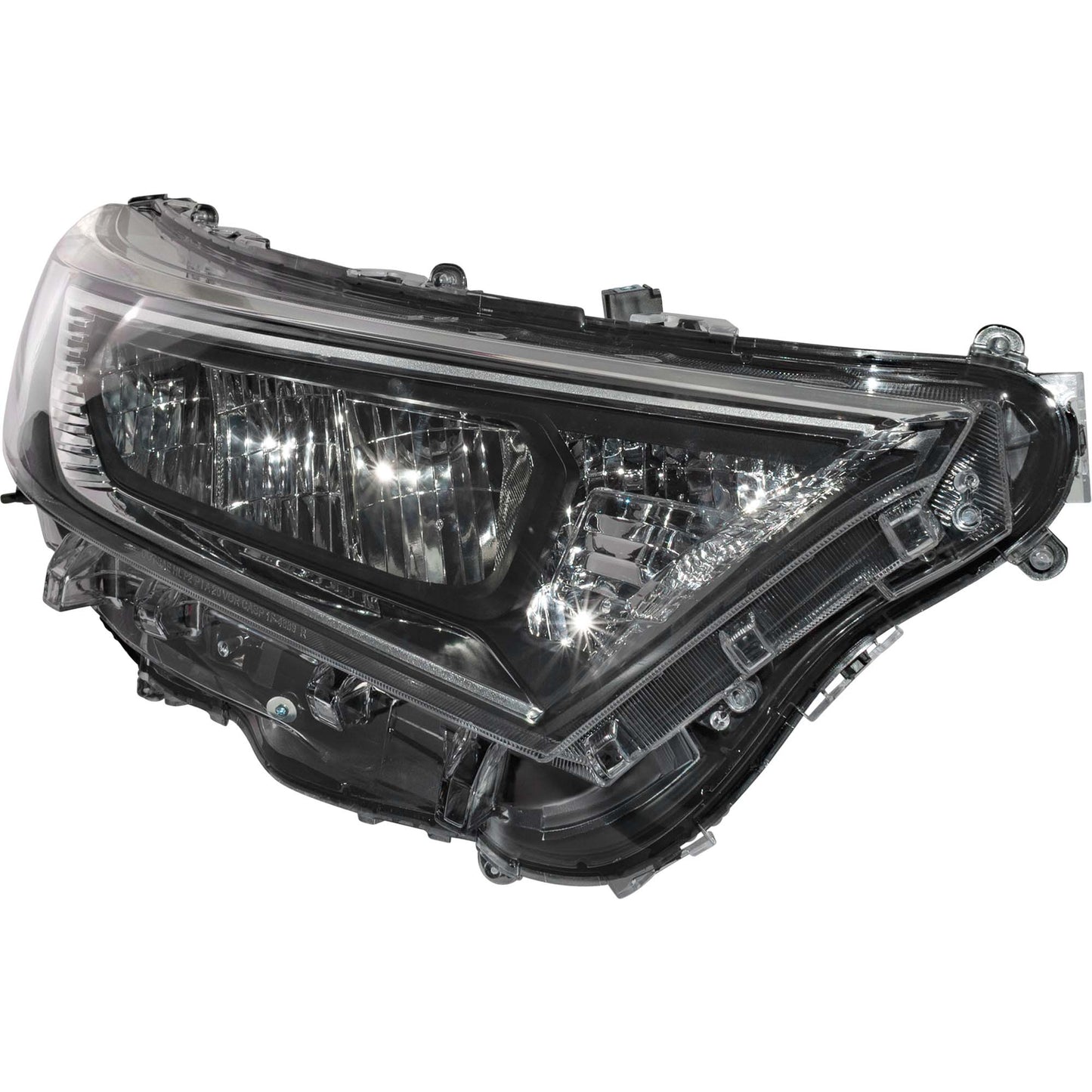 LED Combination Headlight Assembly With Chrome Bezel Passenger Side Right For 2019-2021 Toyota RAV4 Japan Built Adventure/Limited/Trail/TRD Off-Road/XLE/XLE Premium