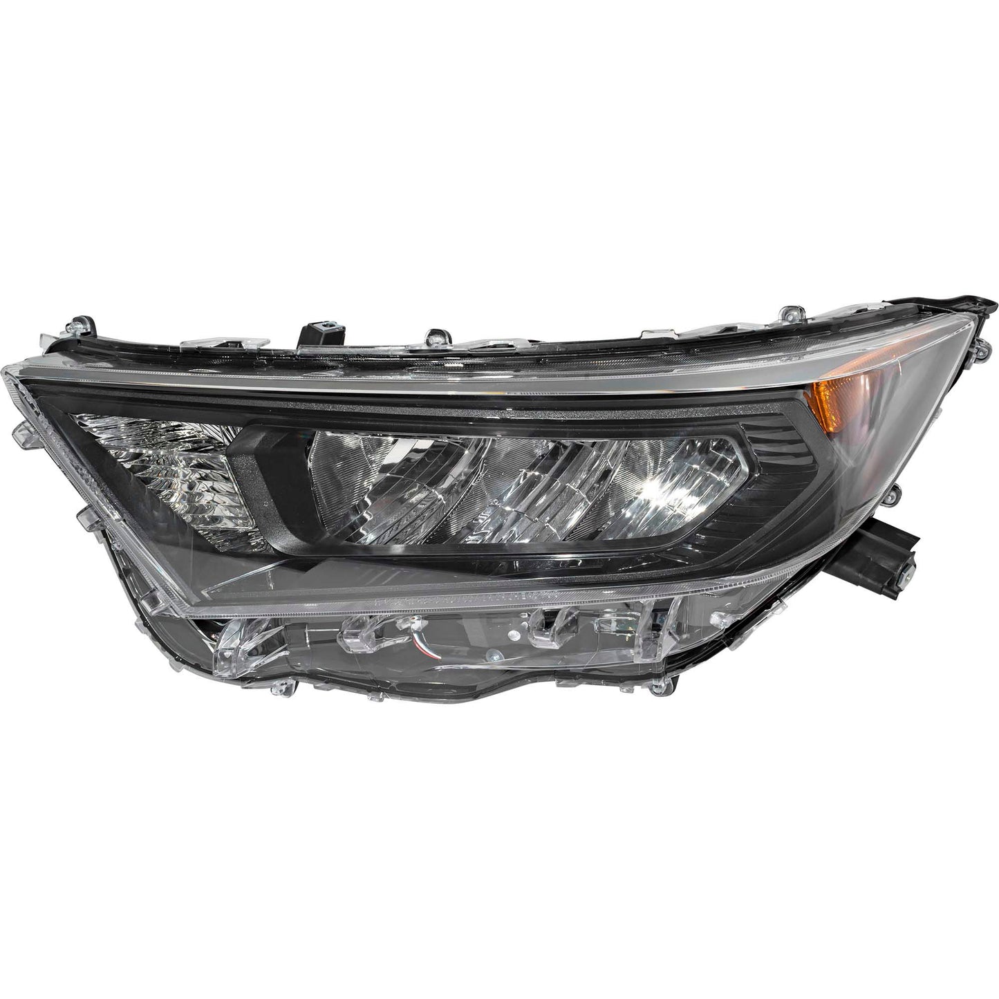 LED Combination Headlight Assembly With Black Bezel Driver Side Left For 2019-2022 Toyota RAV4 Japan Built LE 2019-2021 Toyota RAV4 Hybrid Japan Built LE