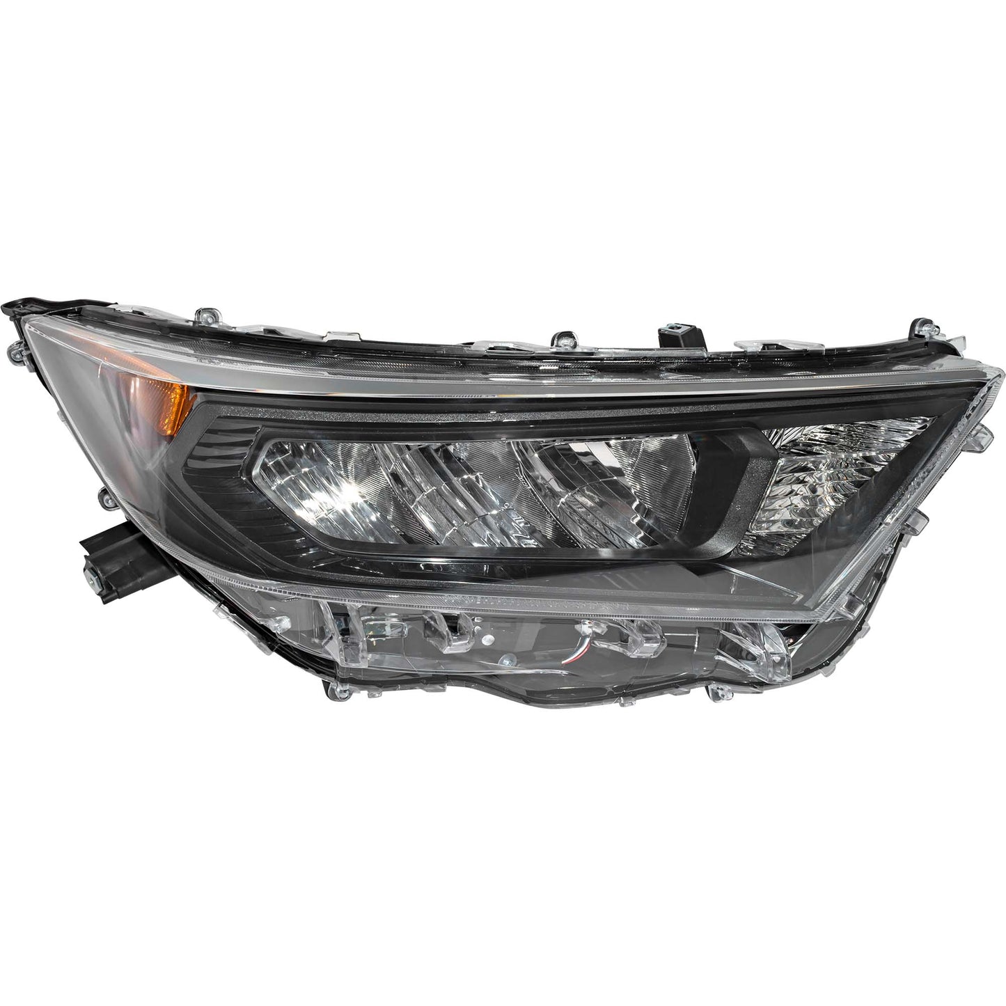 LED Combination Headlight Assembly With Black Bezel Passenger Side Right For 2019-2022 Toyota RAV4 Japan Built LE 2019-2021 Toyota RAV4 Hybrid Japan Built LE