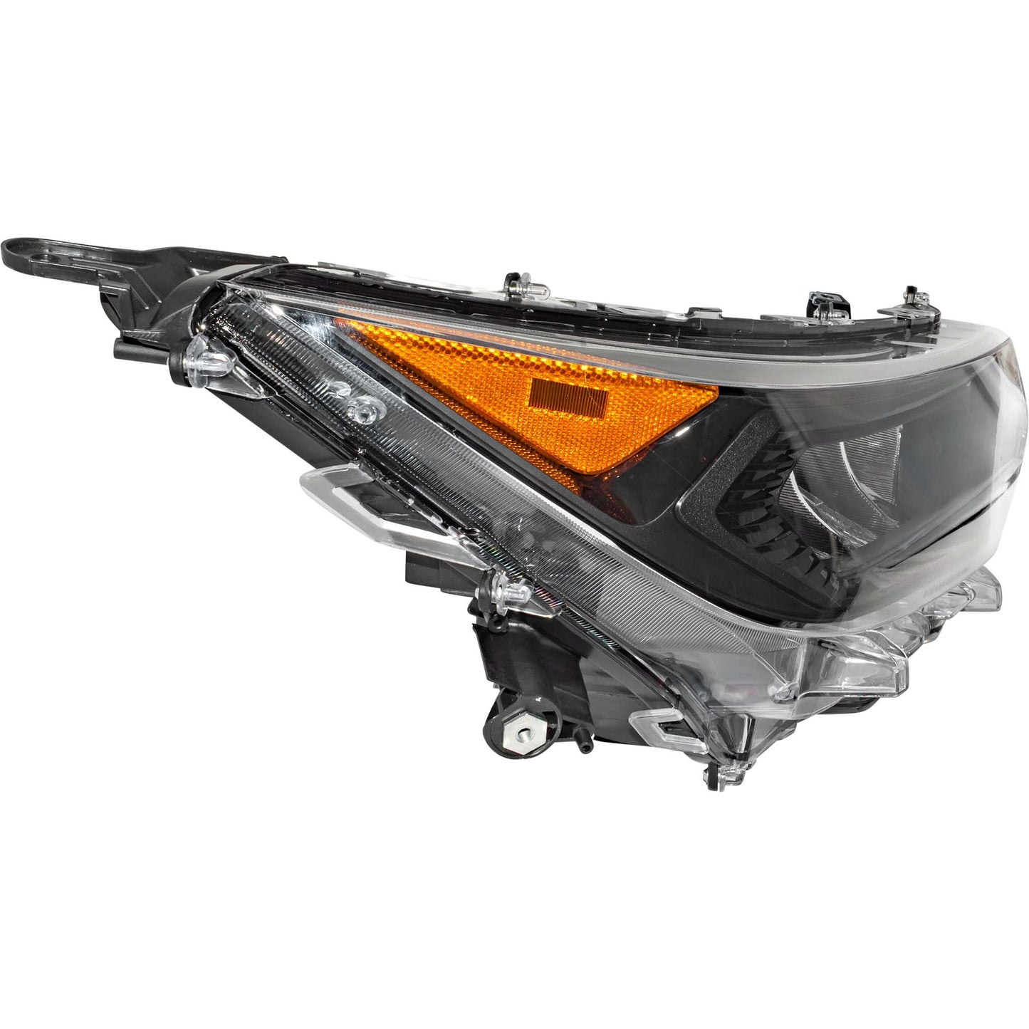 LED Combination Headlight Assembly With Black Bezel Passenger Side Right For 2019-2022 Toyota RAV4 Japan Built LE 2019-2021 Toyota RAV4 Hybrid Japan Built LE