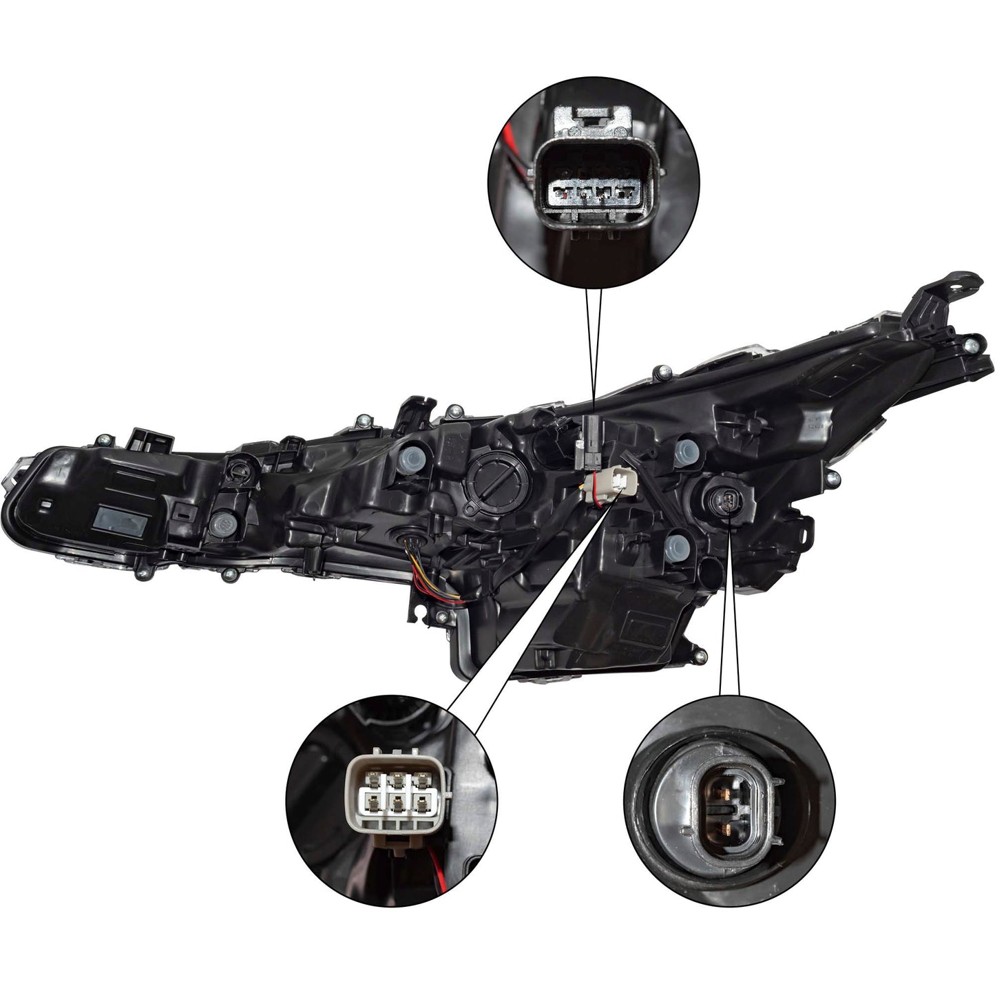 LED Combination Headlight Assembly Set Driver Side Left Passenger Side Right For 2020-2022 Toyota Corolla North American Built SE/XLE/XSE Without Apex/Nightshade