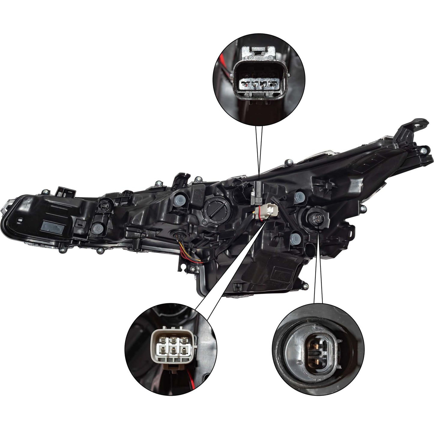 LED Combination Headlight Assembly Passenger Side Right For 2020-2022 Toyota Corolla Sedan North American Built SE/XLE/XSE Without Apex/Nightshade