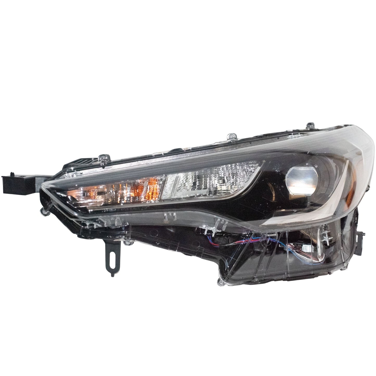 CAPA Certified LED Combination Headlight Assembly With Chrome Trim Without LED Turn Signal Passenger Side Driver Side Left For 2022-2025 Toyota Corolla Cross L/LE 2023-2025 Toyota Corolla Cross Hybrid S/SE