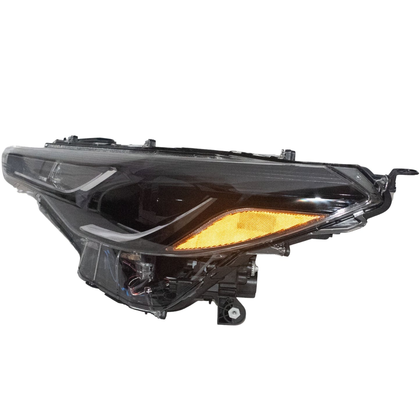 CAPA Certified LED Combination Headlight Assembly With Chrome Trim Without LED Turn Signal Passenger Side Driver Side Left For 2022-2025 Toyota Corolla Cross L/LE 2023-2025 Toyota Corolla Cross Hybrid S/SE