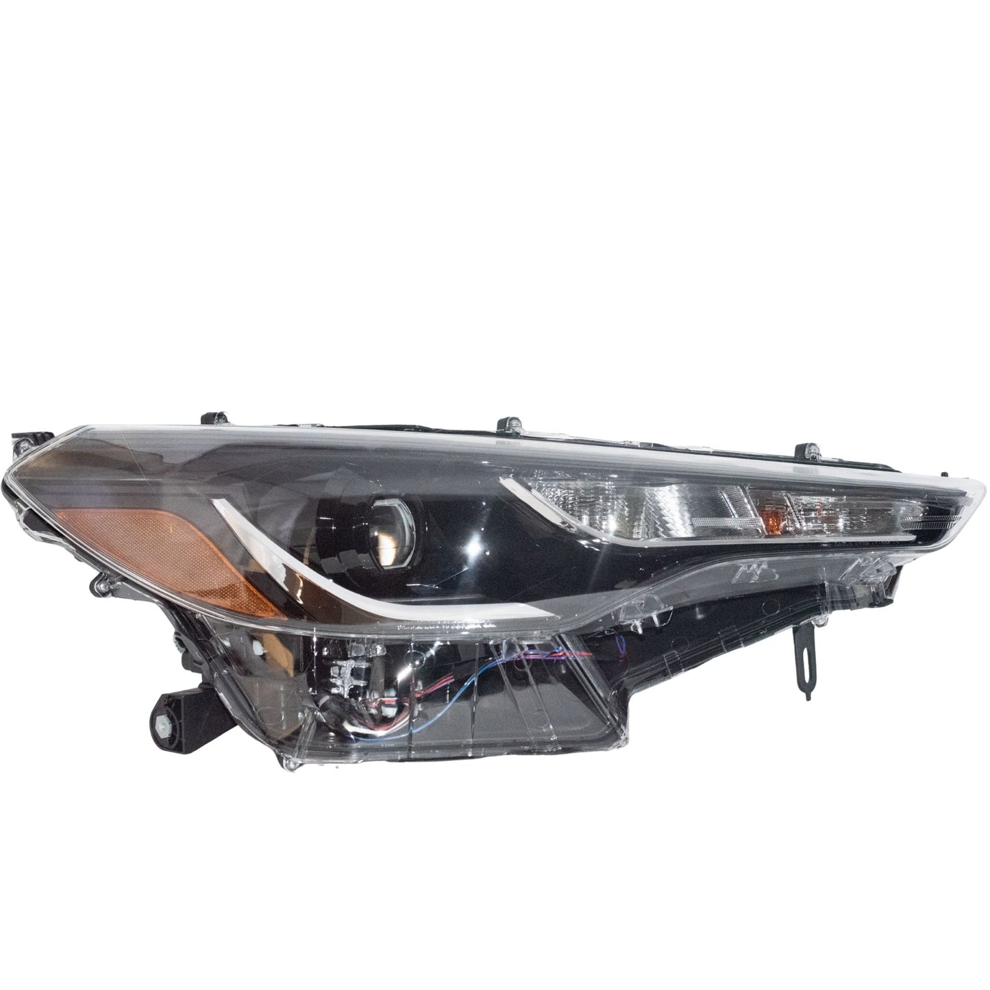 CAPA Certified LED Combination Headlight Assembly With Chrome Trim Without LED Turn Signal Passenger Side Passenger Side Right For 2022-2025 Toyota Corolla Cross L/LE 2023-2025 Toyota Corolla Cross Hybrid S/SE