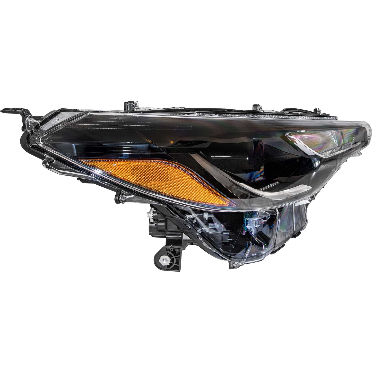 LED Combination Headlight Assembly With Chrome Trim Without LED Turn Signal Passenger Side Right For 2022-2025 Toyota Corolla Cross L/LE 2023-2025 Toyota Corolla Cross Hybrid S/SE