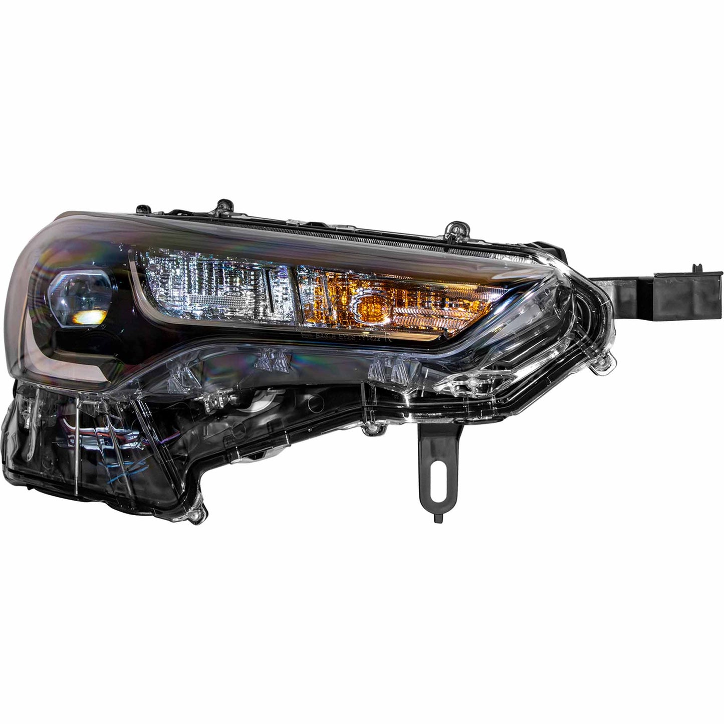 LED Combination Headlight Assembly With Chrome Trim Without LED Turn Signal Passenger Side Right For 2022-2025 Toyota Corolla Cross L/LE 2023-2025 Toyota Corolla Cross Hybrid S/SE
