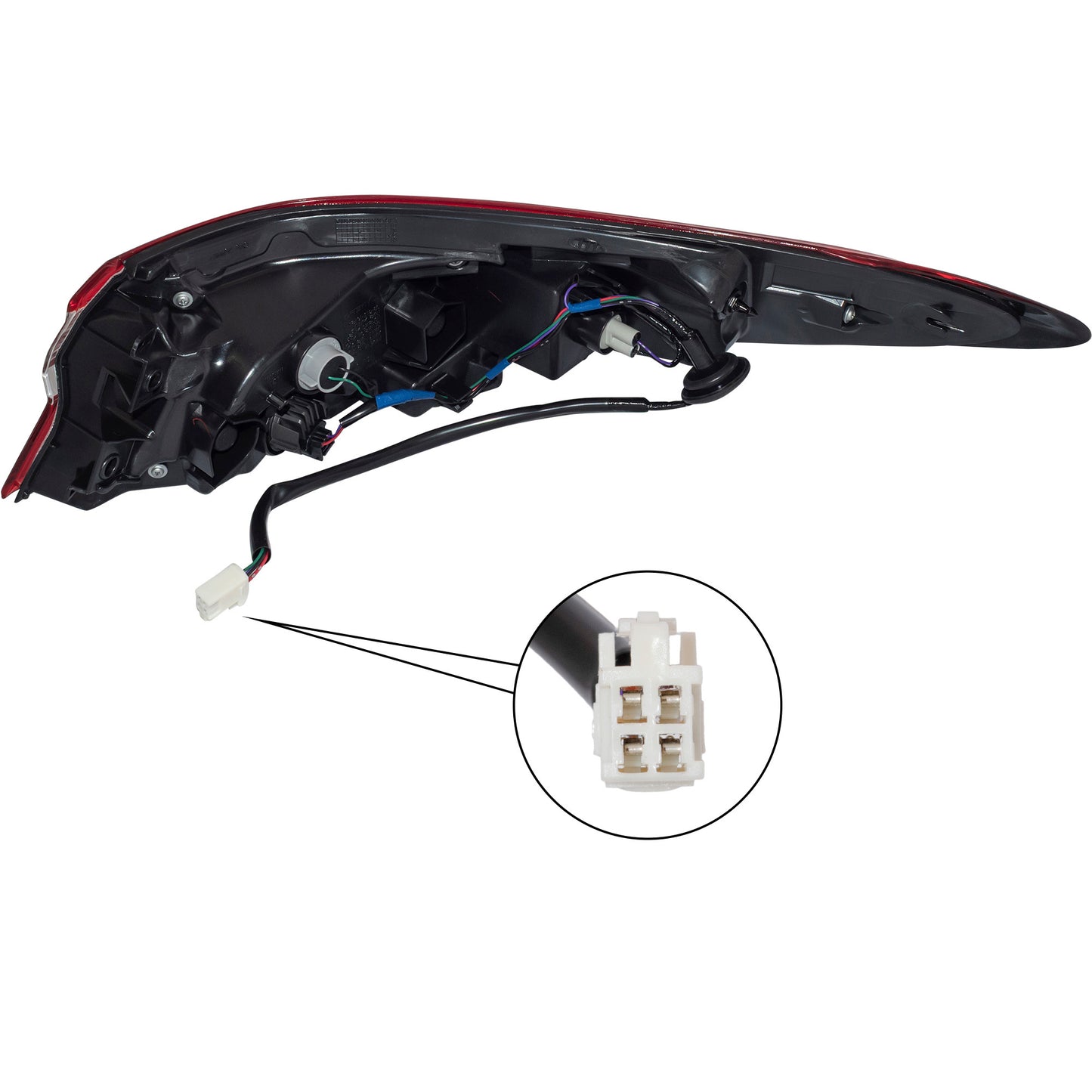 CAPA Certified Tail Light Assembly Body Mounted Left For 2018-2020 Toyota Camry L/LE/TRD North American Built 2020 Toyota Camry XSE W/TRD 2018-2019 Toyota Camry Hybrid LE 2020 Toyota Camry Hybrid SE