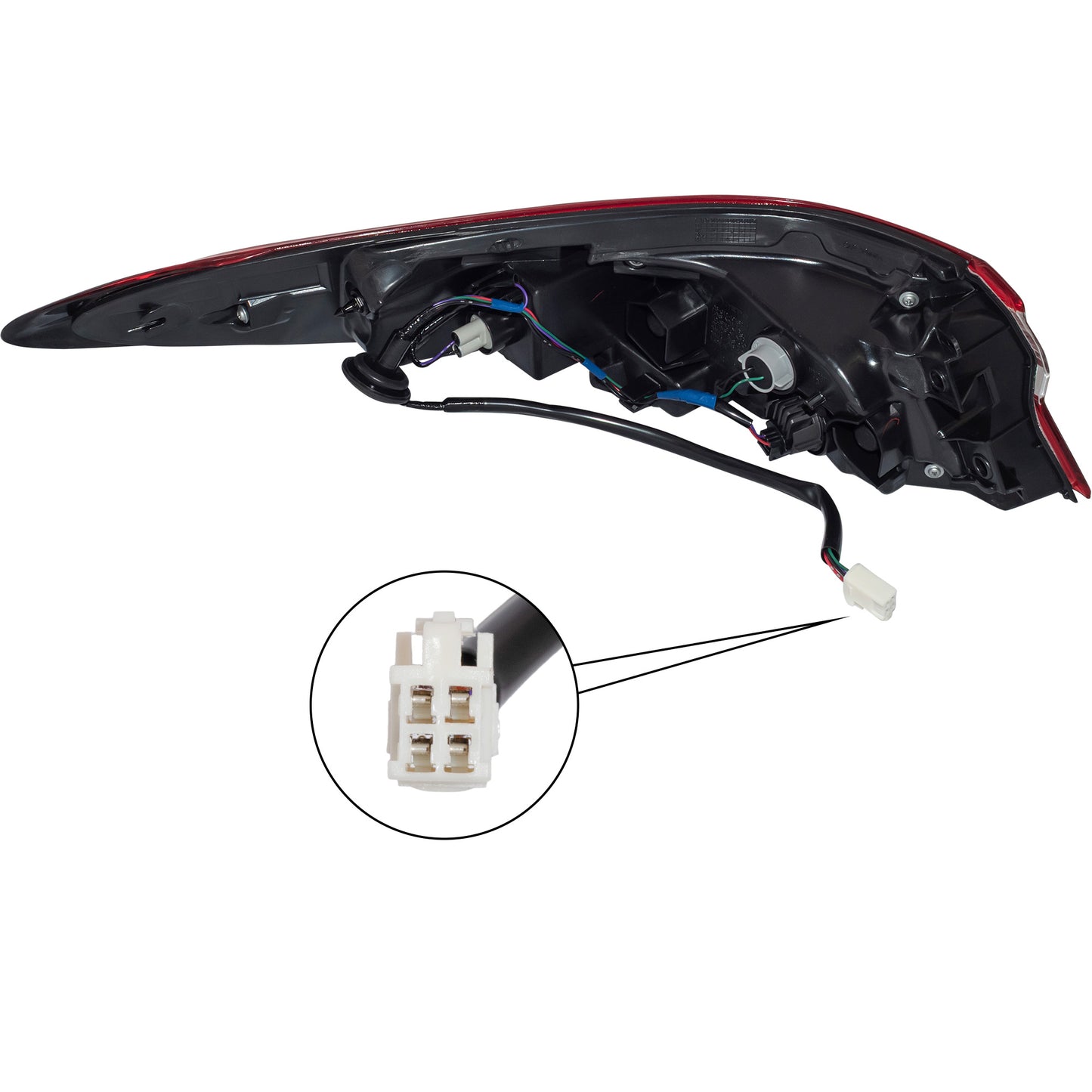 CAPA Certified Tail Light Assembly Body Mounted Right For 2018-2020 Toyota CamryL/LE/TRD North American Built 2020 Toyota Camry XSE W/TRD 2018-2019 Toyota Camry Hybrid LE 2020 Toyota Camry Hybrid SE