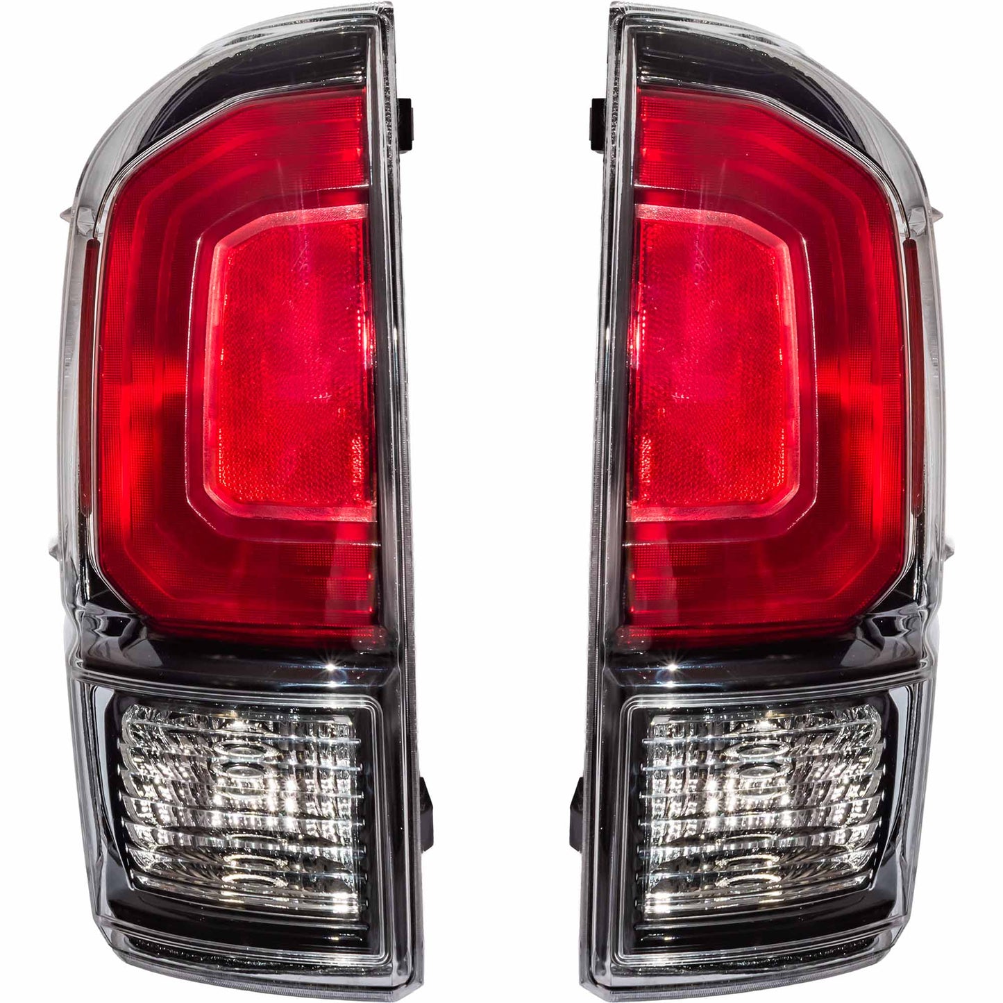 Brock Aftermarket Replacement Driver Left Passenger Right Combination Tail Light Assembly Without Black Bezel Compatible With 2020-2023 Toyota Tacoma Limited