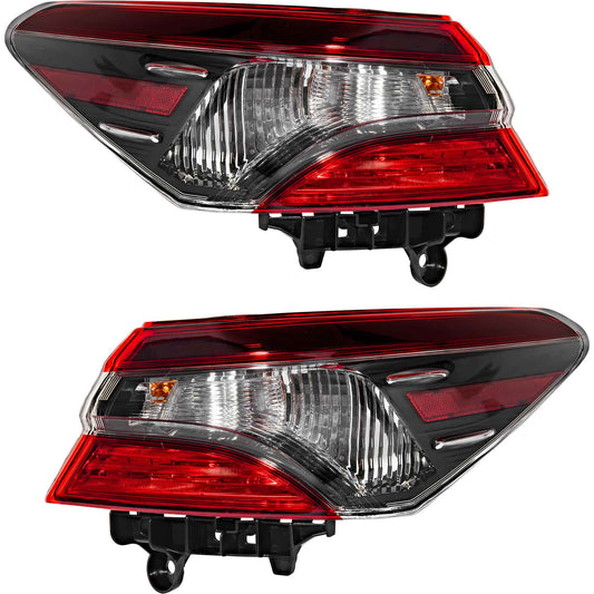 Combination Tail Light Assembly Set Body Mounted Driver Side Left Passenger Side Right For 2021-2024 Toyota Camry L/LE/TRD/XSE With TRD Package 2021-2024 Toyota Camry Hybrid LE/SE