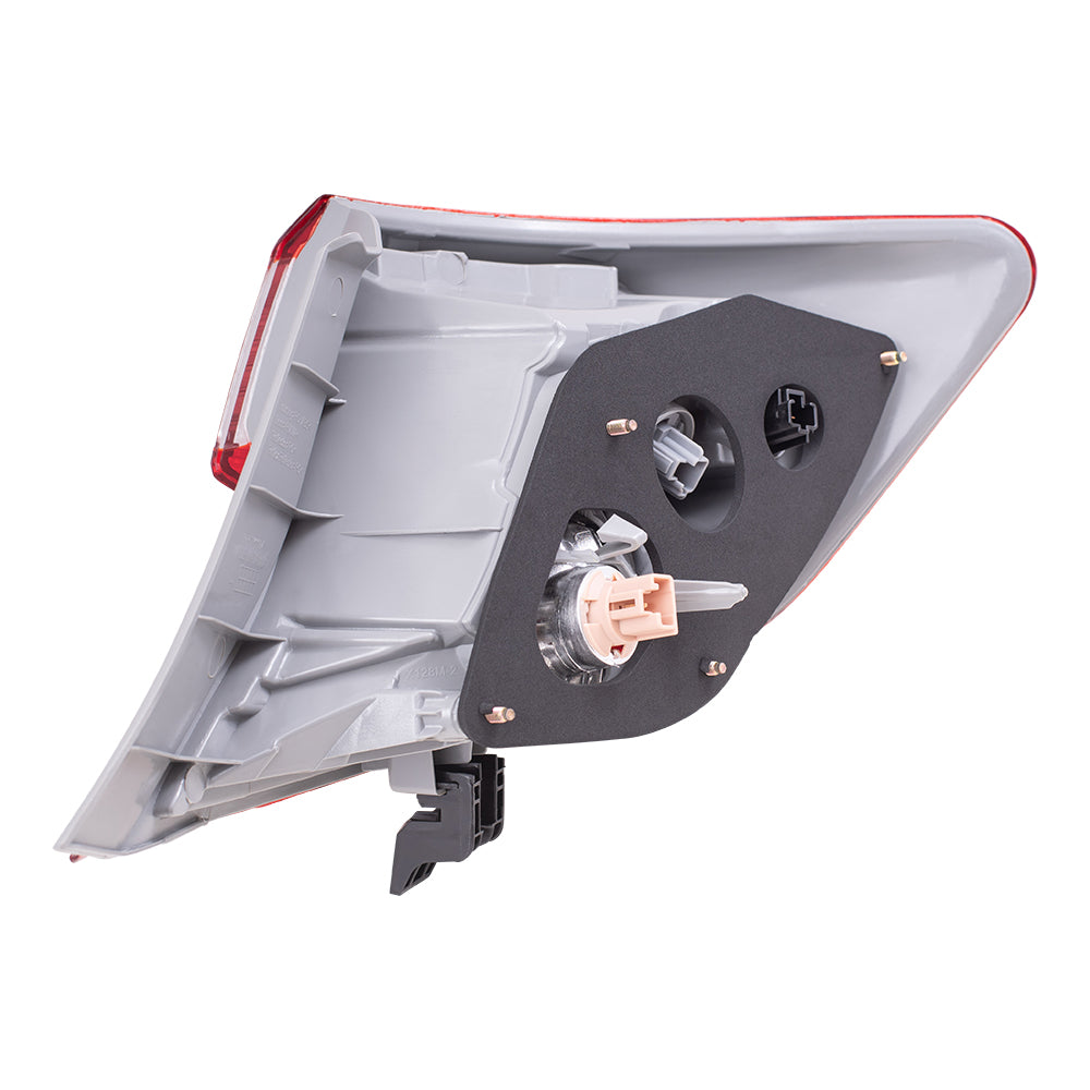 Brock Replacement Driver and Passenger Taillights Quarter Panel Mounted Tail Lamps Compatible with 12-14 Camry 81560-06470 81565-06470