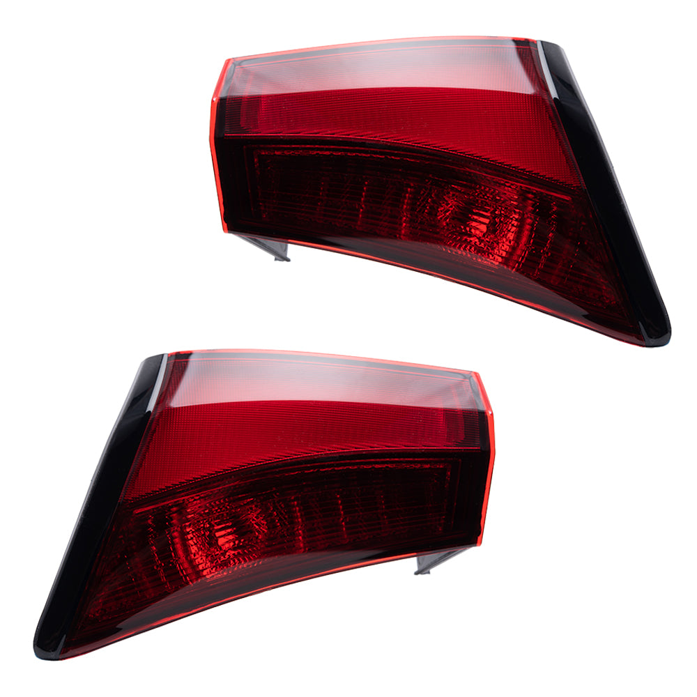 2019-2022 Toyota Prius Combination Tail Light Unit Bumper Mounted Set LH+RH