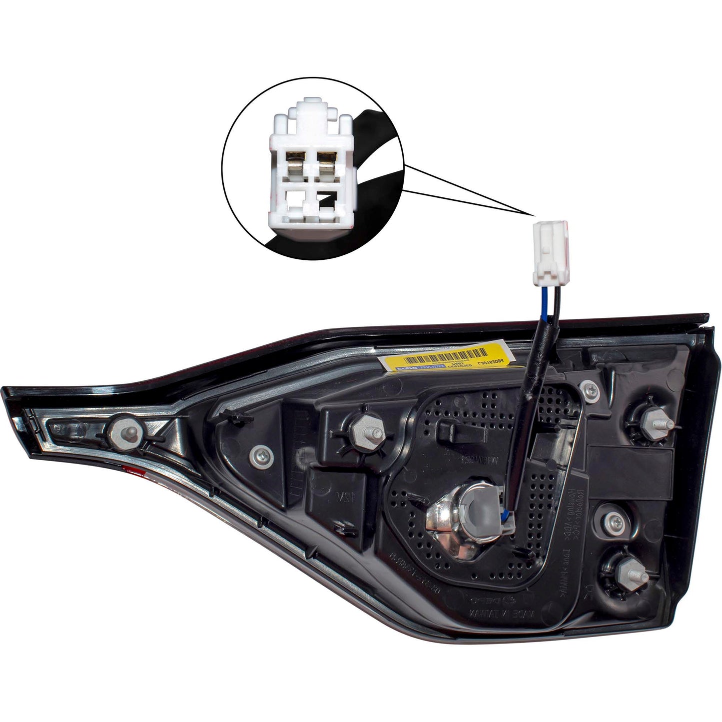 CAPA Certified Tail Light Assembly Lid Mounted Driver Side Left For 2020-2024 Toyota Corolla L/LE/SE Sedan North American Built