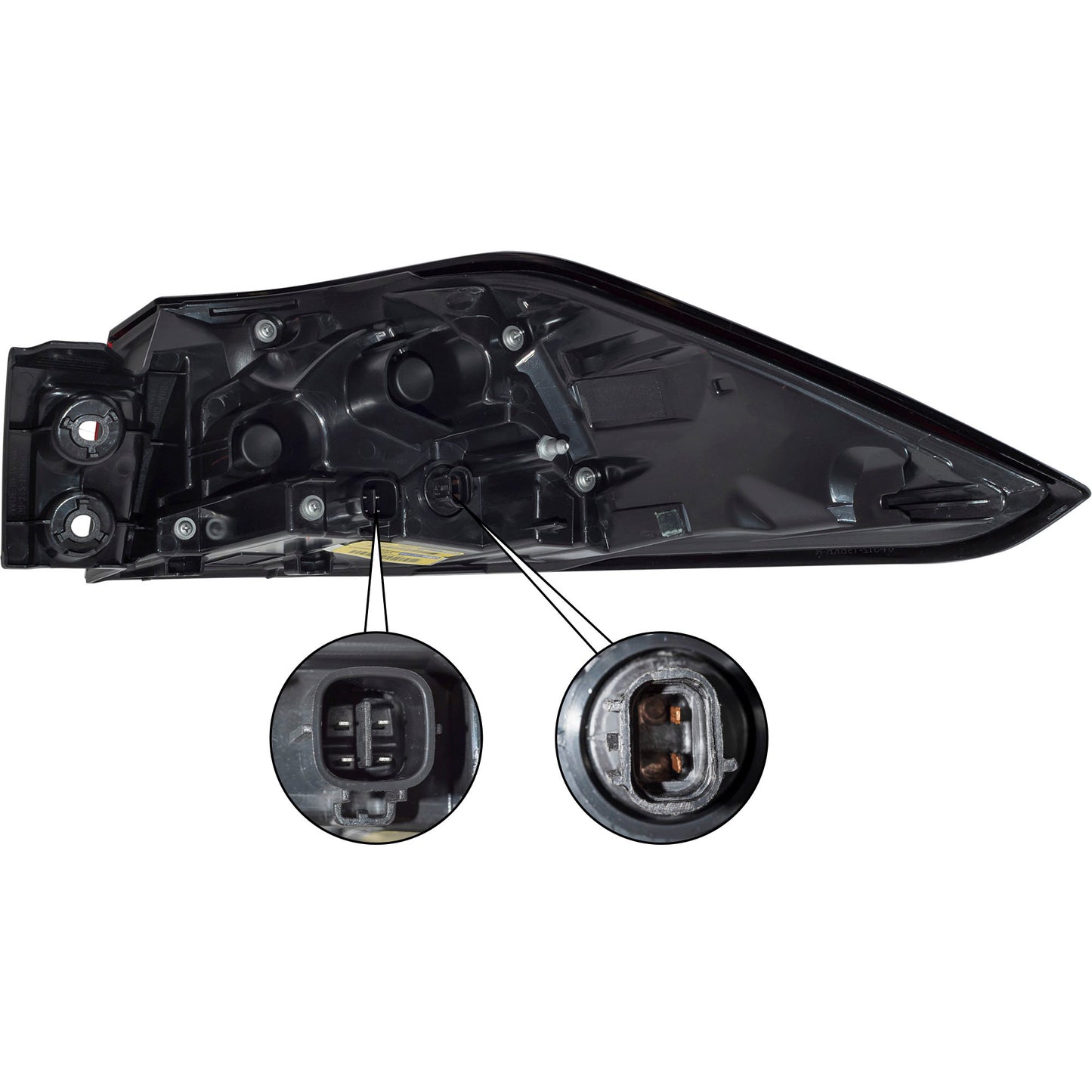 CAPA Certified Bulb Type Combination Tail Light Assembly Body Mounted Driver Left For 2022-2024 Toyota Corolla Cross L/LE 2023-2025 Toyota Corolla Cross Hybrid S/SE