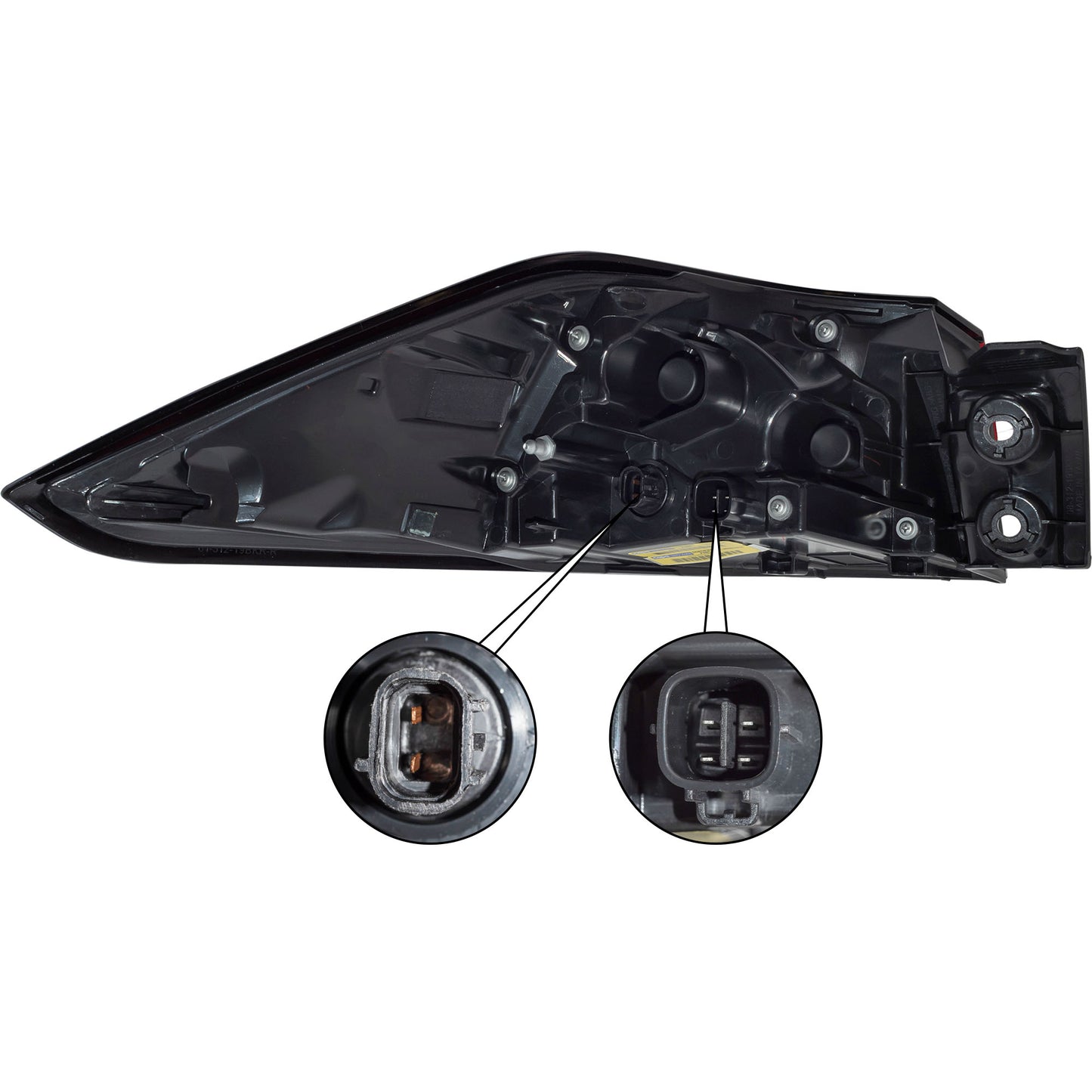 CAPA Certified Bulb Type Combination Tail Light Unit Assembly Body Mounted Passenger Right For 2022-2024 Toyota Corolla Cross L/LE 2023-2025 Toyota Corolla Cross Hybrid S/SE