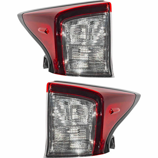 Combination Tail Light Assembly Set Driver Side Left Passenger Side Right Body Mounted for 2019-2022 Toyota Prius