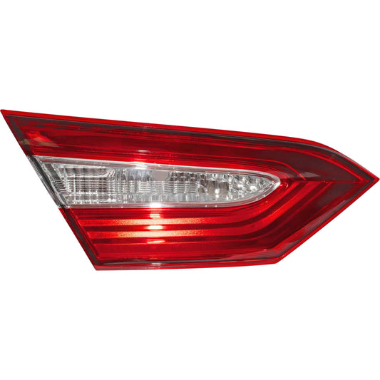 Combination Tail Light Assembly With Clear Back-Up Lens Lid Mounted Driver Side Left For 2018-2019 Toyota Camry Japan Built LE