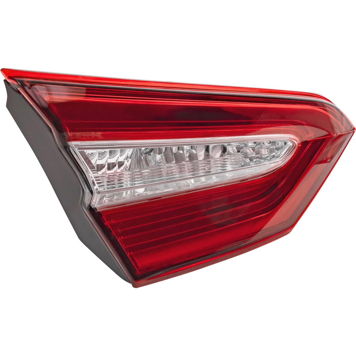 Combination Tail Light Assembly With Clear Back-Up Lens Lid Mounted Driver Side Left For 2018-2019 Toyota Camry Japan Built LE