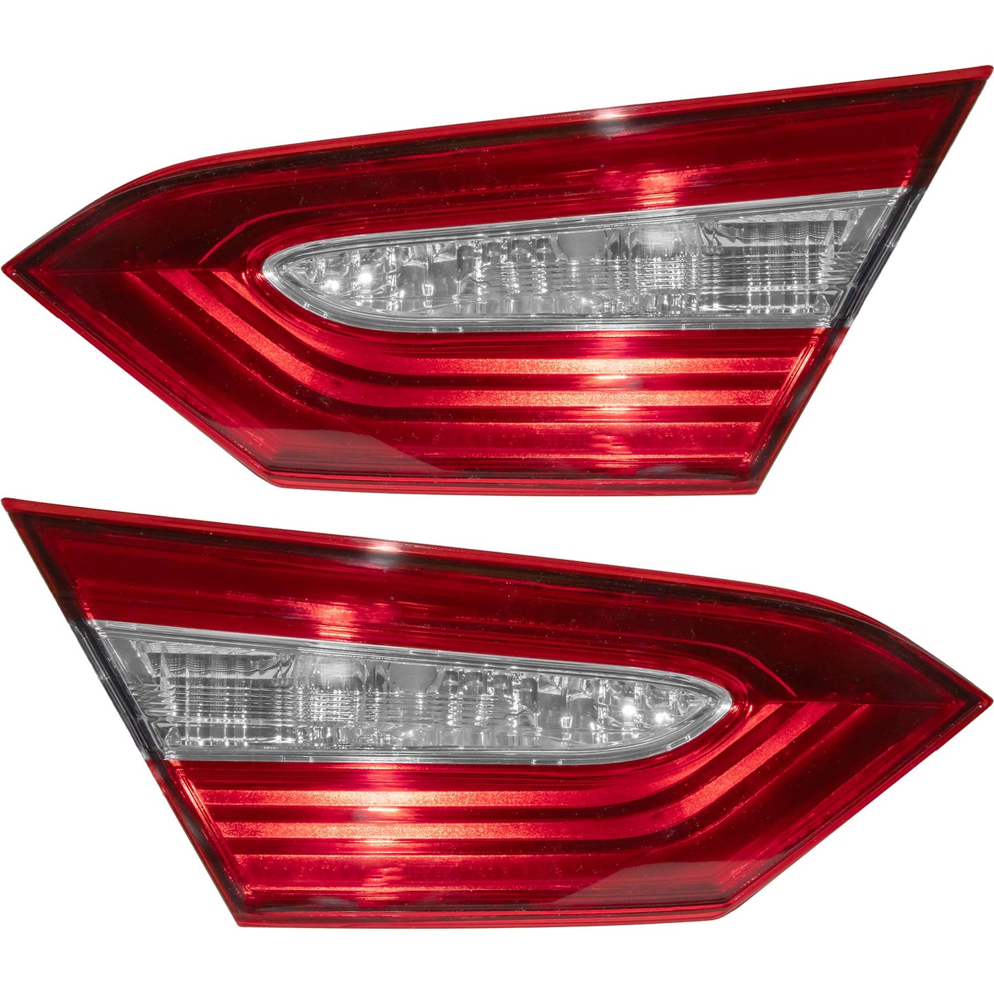 Combination Tail Light Assembly With Smoked Back-Up Lens Set Lid Mounted Driver Side Left For 2018-2019 Toyota Camry Japan Built SE