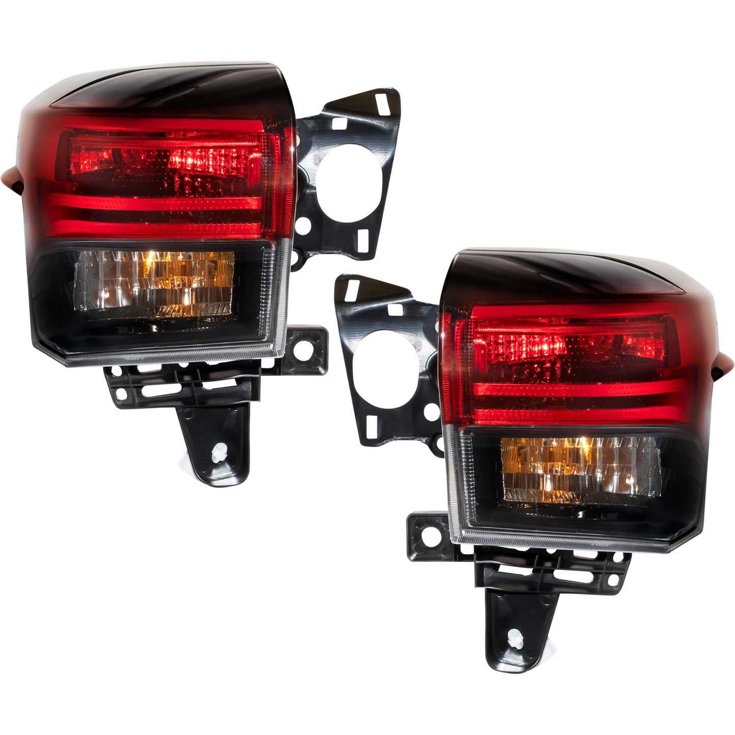 LED Combination Tail Light Assembly Set Driver Side Left Passenger Side Right Body Mounted For 2020-2023 Toyota Highlander 2020-2023 Toyota Highlander Hybrid