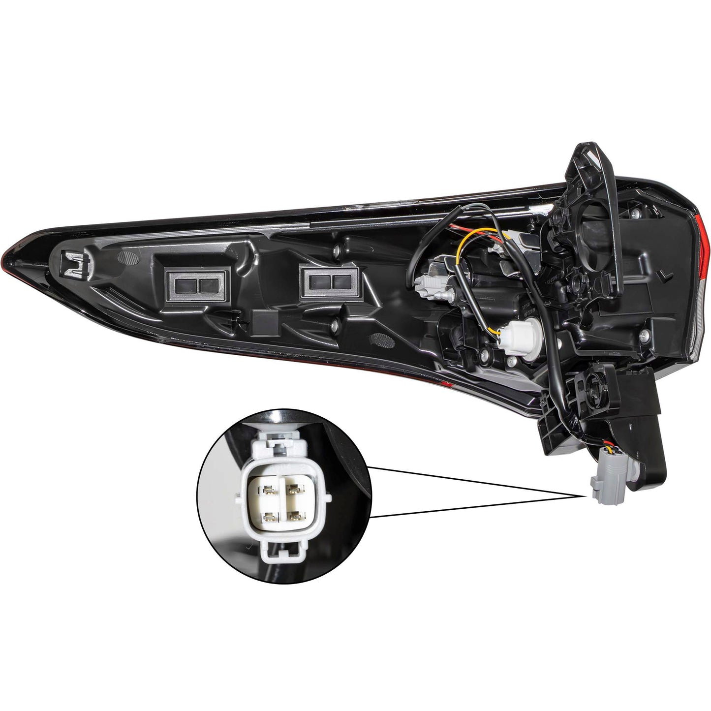 LED Combination Tail Light Assembly Set Driver Side Left Passenger Side Right Body Mounted For 2020-2023 Toyota Highlander 2020-2023 Toyota Highlander Hybrid