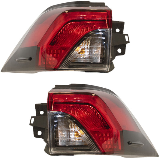 LED Combination Tail Light Assembly Body Mounted Driver Side Left For 2019-2025 Toyota RAV4 North America Built 2019-2025 Toyota RAV4 Hybrid North America Built