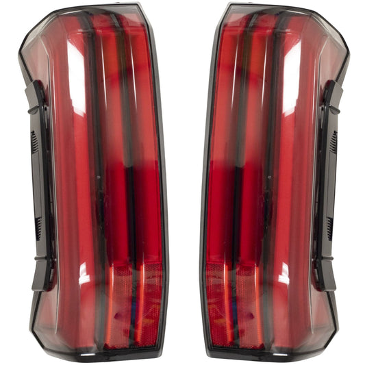 LED Combination Tail Light Assembly With Sequential Turn Signals 2 Piece Set Driver Side Left Passenger Side Right For 2022-2025 Toyota Tundra Limited/Platinum/1794 Edition 2022-2025 Toyota Tundra Hybrid Limited/Platinum/1794 Edition/TRD Pro/Capstone