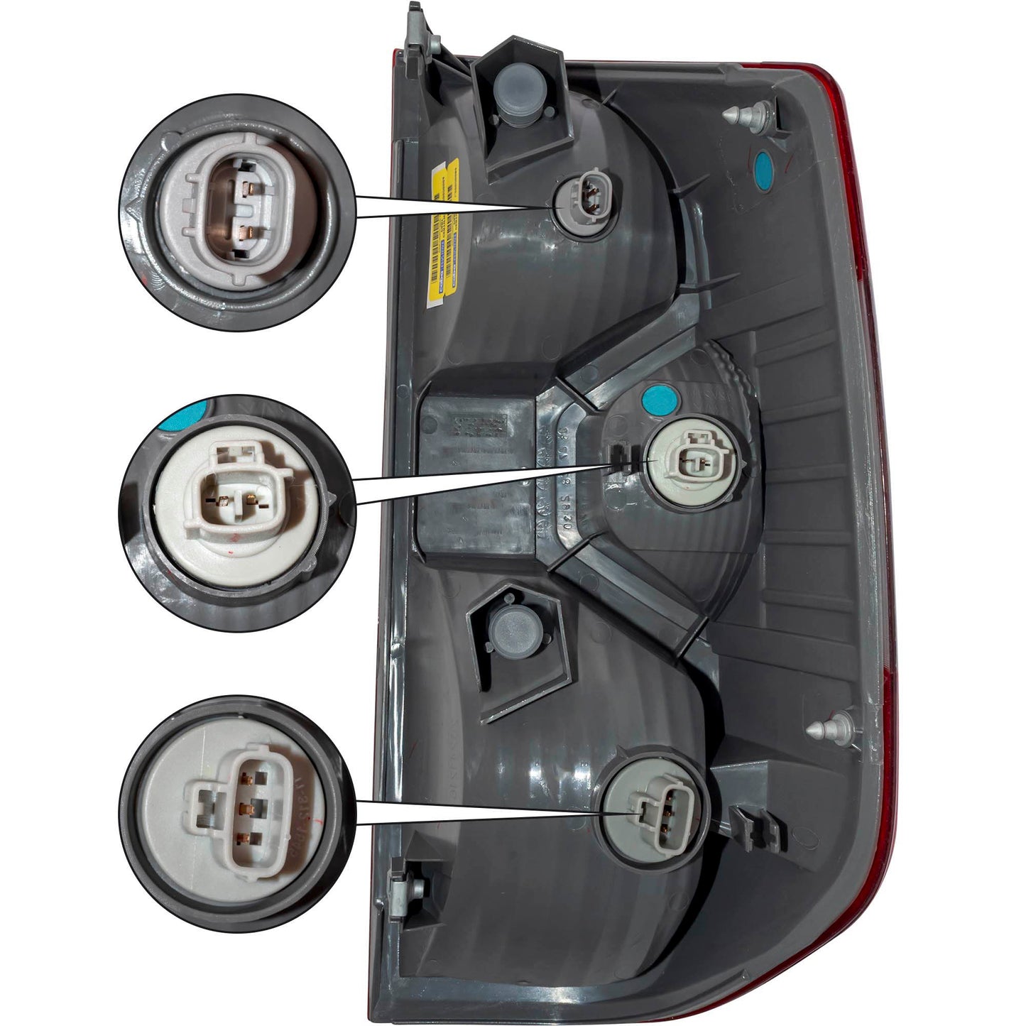 CAPA Certified Tail Light Assembly Driver Side Left For 2014-2021 Toyota Tundra
