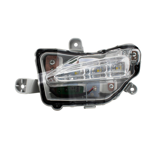Brock Replacement BROCK Drivers Horizontal Type Daytime Running Light Left Lamp Compatible with 17-19 Corolla 8144002020