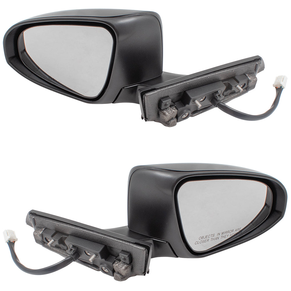 Brock Replacement Pair Set Power Folding Side View Mirrors Heated Signal Compatible with 2018 2019 C-HR 87940F4050 87910F4050 TO1321364 TO1320364