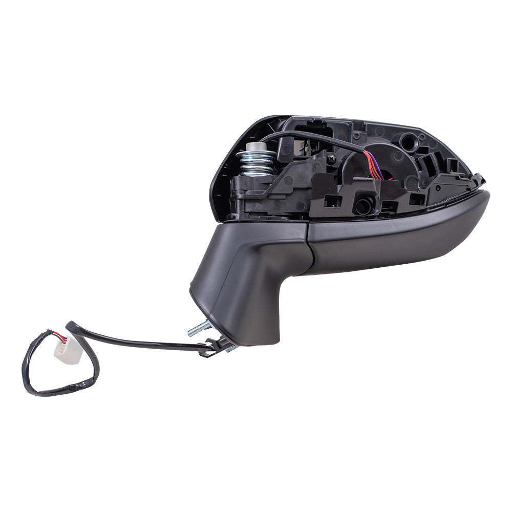 Brock Replacement Driver Side Power Mirror Paint to Match Black without Heat, Signal and Blind Spot Detection Compatible with 2020 Corolla Sedan JAPAN BUILT