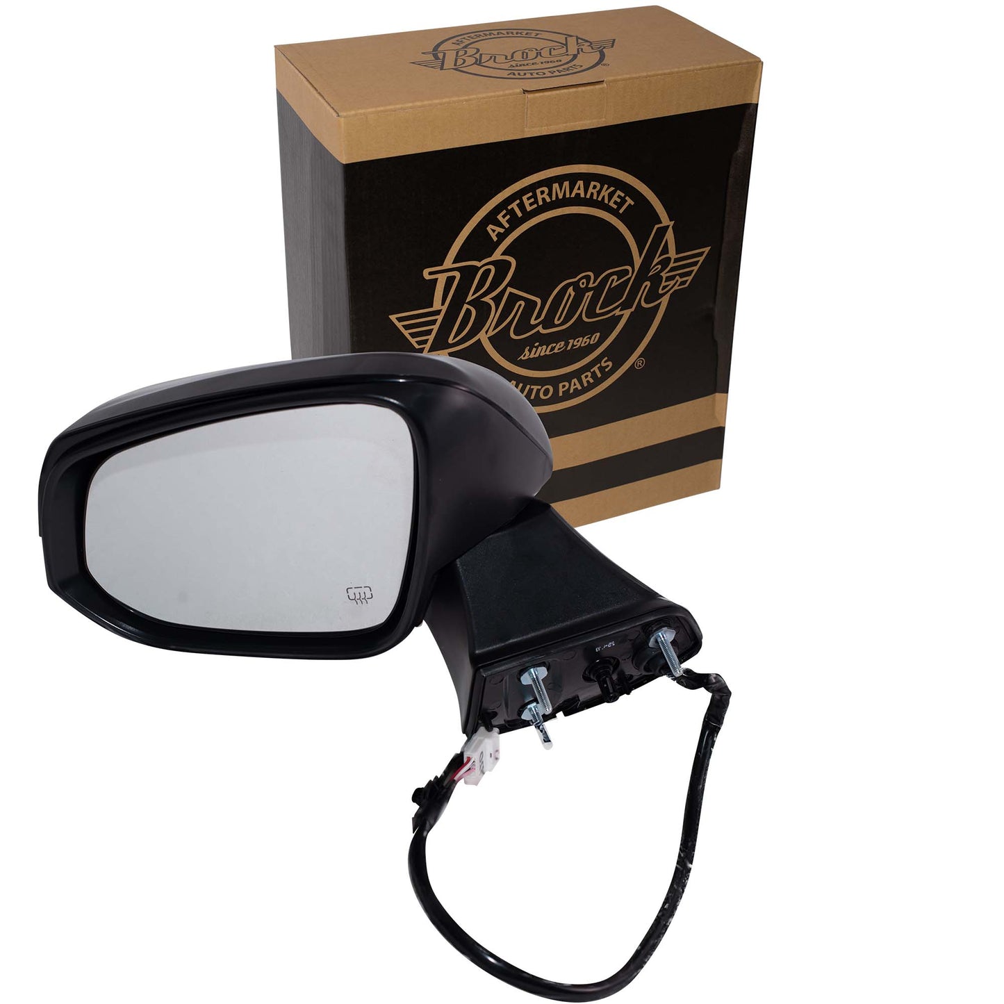Power Door Mirror Paint To Match Black Cover Manual Folding With Heat-Signal Without Blind Spot Detection-Memory-Puddle Light-Side View Camera Driver Left For 2020-2024 Toyota Highlander