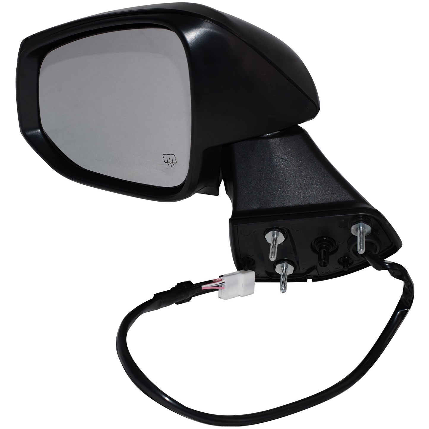 Power Door Mirror Paint To Match Black Cover Manual Folding With Heat-Signal Without Blind Spot Detection-Memory-Puddle Light-Side View Camera Driver Left For 2020-2024 Toyota Highlander