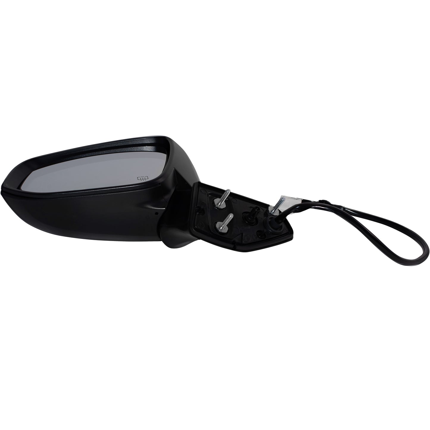 Power Door Mirror Paint To Match Black Cover Manual Folding With Heat-Signal Without Blind Spot Detection-Memory-Puddle Light-Side View Camera Driver Left For 2020-2024 Toyota Highlander