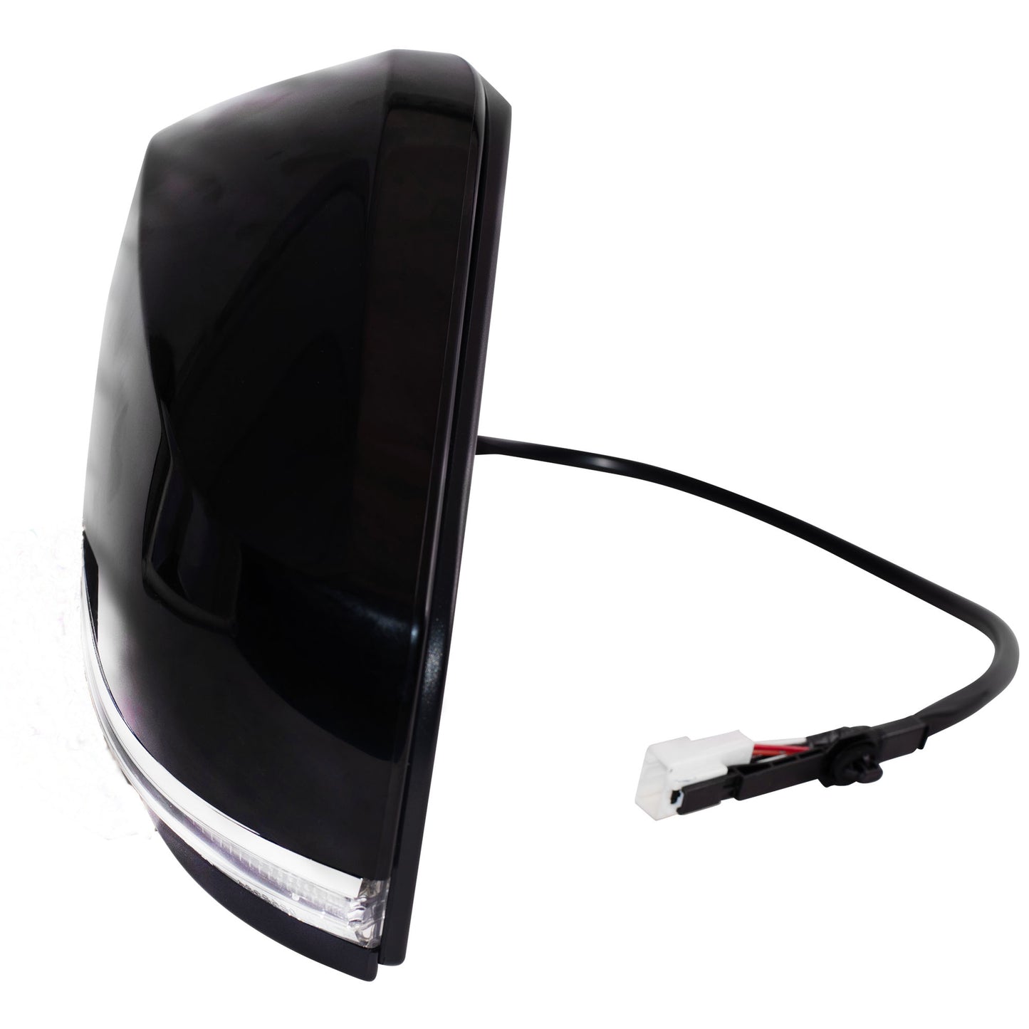 Power Door Mirror Paint To Match Black Cover Manual Folding With Heat-Signal Without Blind Spot Detection-Memory-Puddle Light-Side View Camera Driver Left For 2020-2024 Toyota Highlander