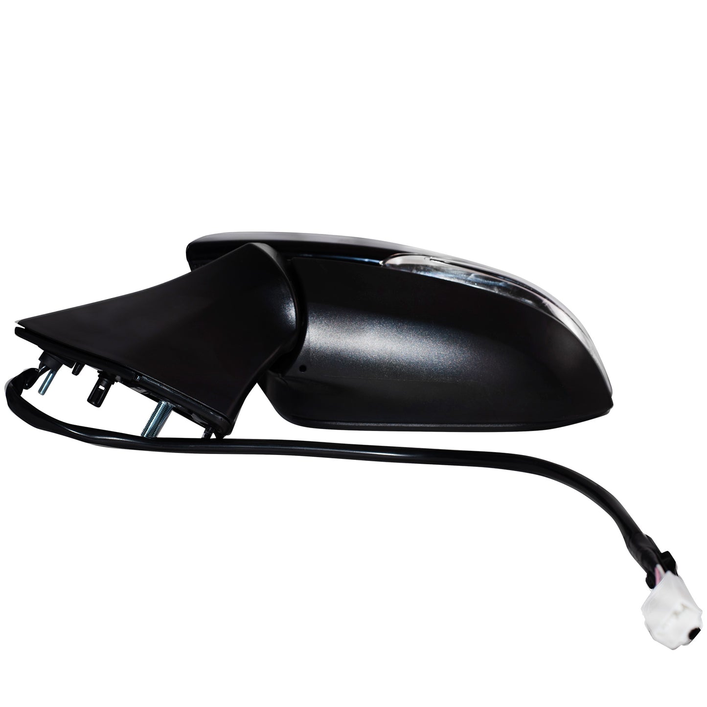 Power Door Mirror Paint To Match Black Cover Manual Folding With Heat-Signal Without Blind Spot Detection-Memory-Puddle Light-Side View Camera Driver Left For 2020-2024 Toyota Highlander