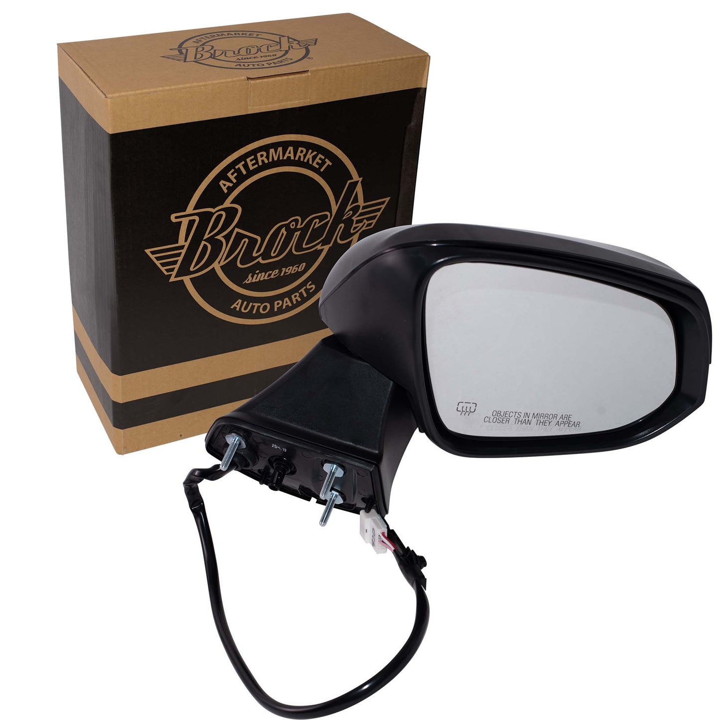 Power Door Mirror Paint To Match Black Cover Manual Folding With Heat-Signal Without Blind Spot Detection-Memory-Puddle Light-Side View Camera Passenger  Right For 2020-2024 Toyota Highlander
