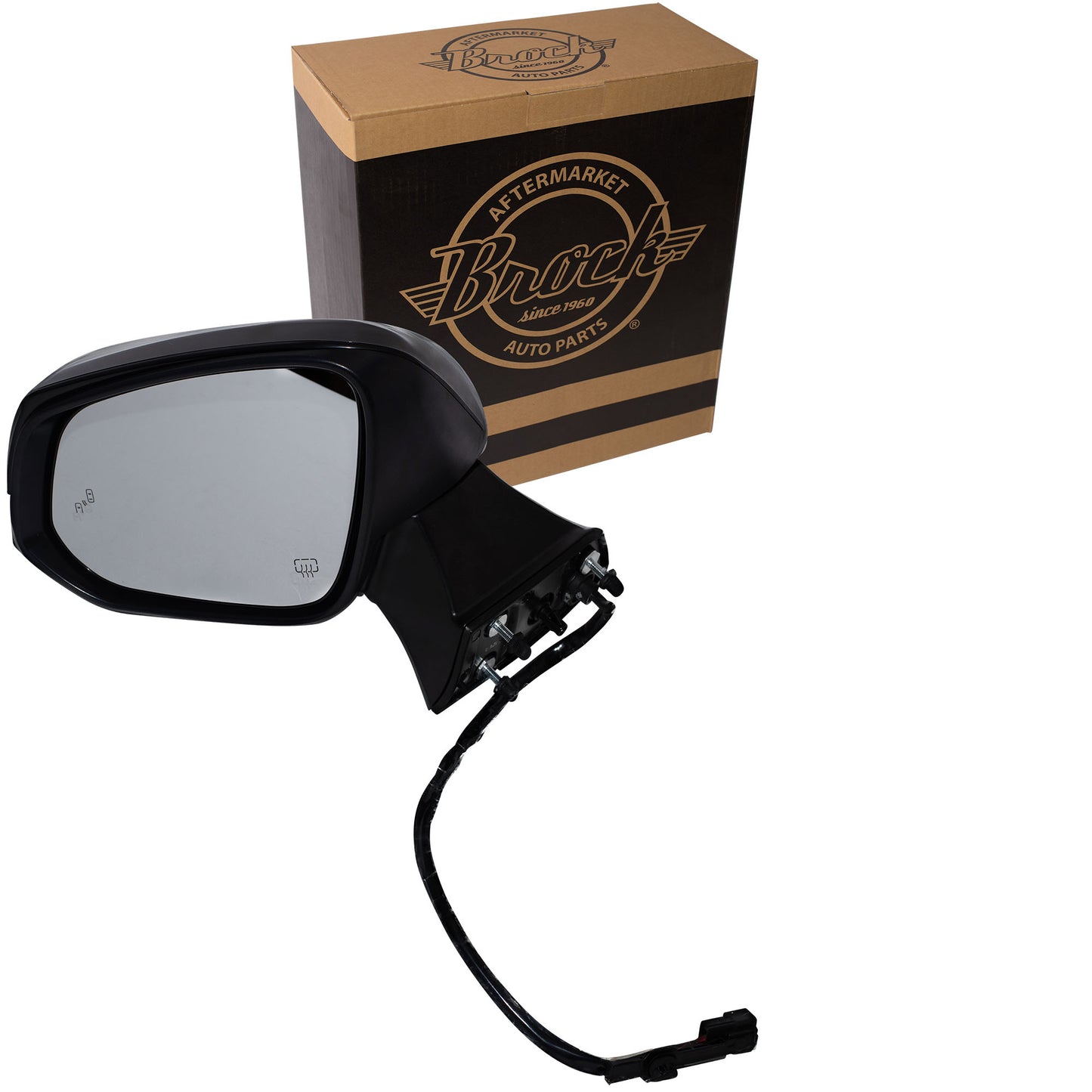 Power Door Mirror Paint To Match Black Cover Manual Folding With Heat-Signal-Blind Spot Detection Without Memory-Puddle Light-Side View Camera Driver Left For 2020-2024 Toyota Highlander 2020-2024 Toyota Highlander Hybrid