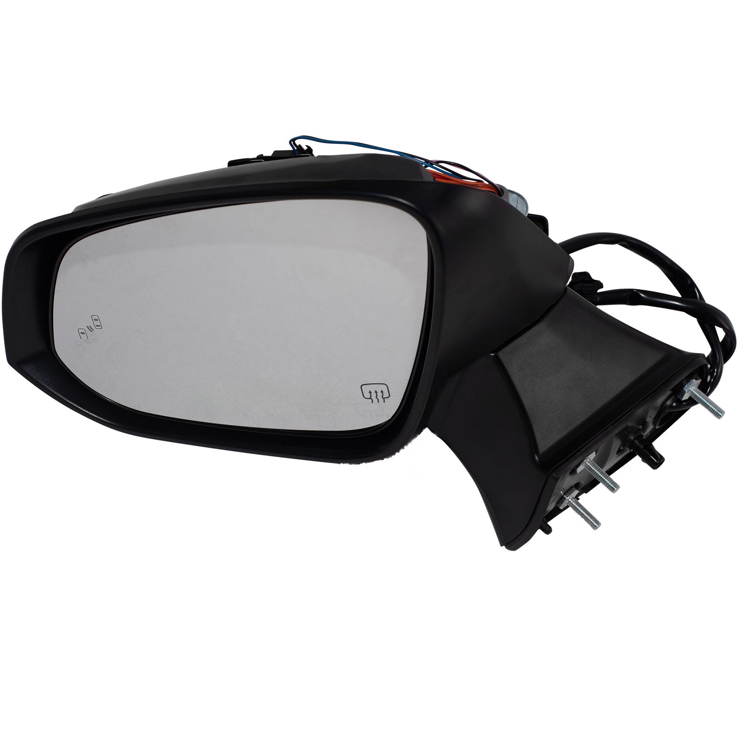 Power Door Mirror Paint To Match Black Cover Manual Folding With Heat-Signal-Blind Spot Detection-Memory-Puddle Light Without Side View Camera Driver Left for 2020-2023 Toyota Highlander