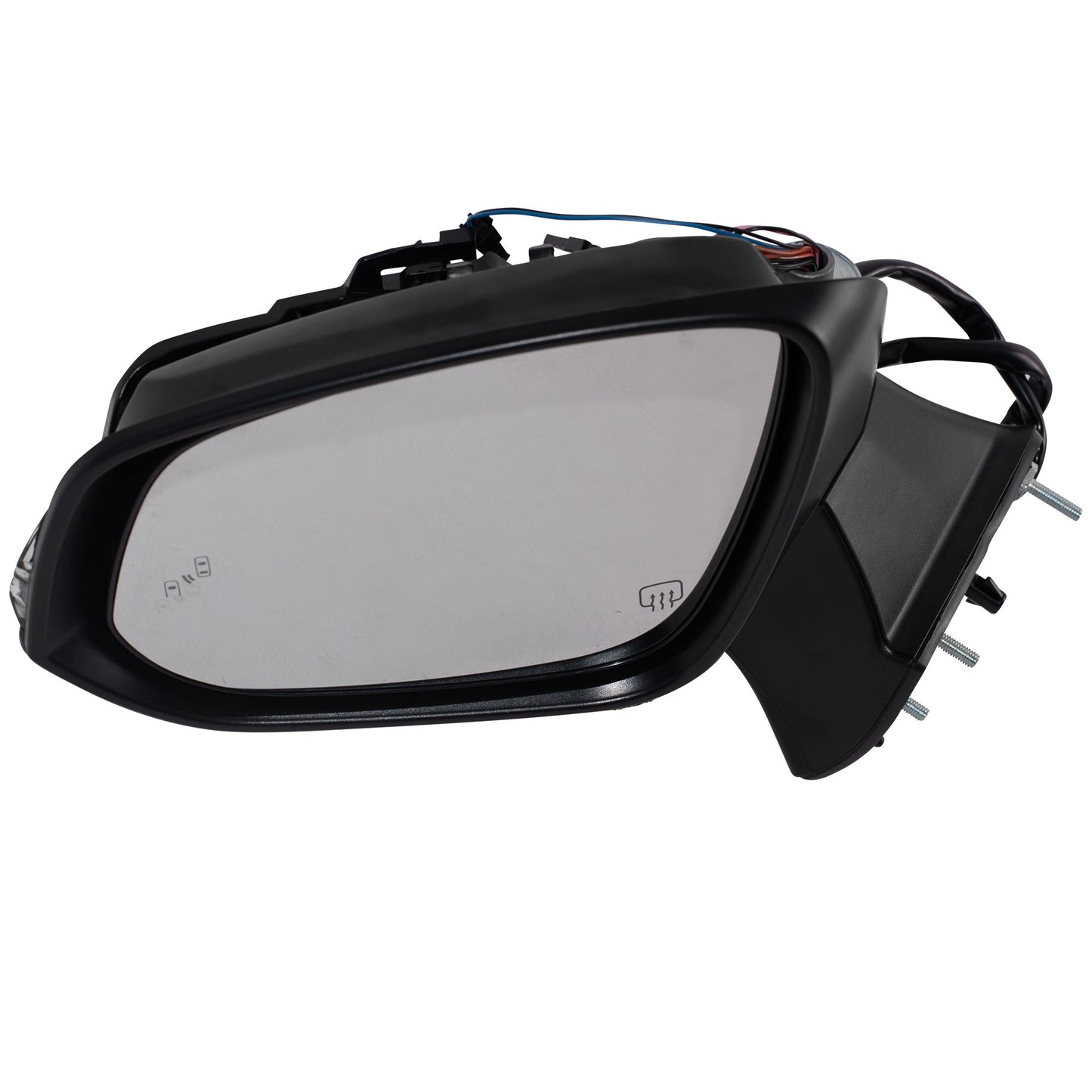 Power Door Mirror Paint To Match Black Cover Manual Folding With Heat-Signal-Blind Spot Detection-Memory-Puddle Light Without Side View Camera Driver Left for 2020-2023 Toyota Highlander
