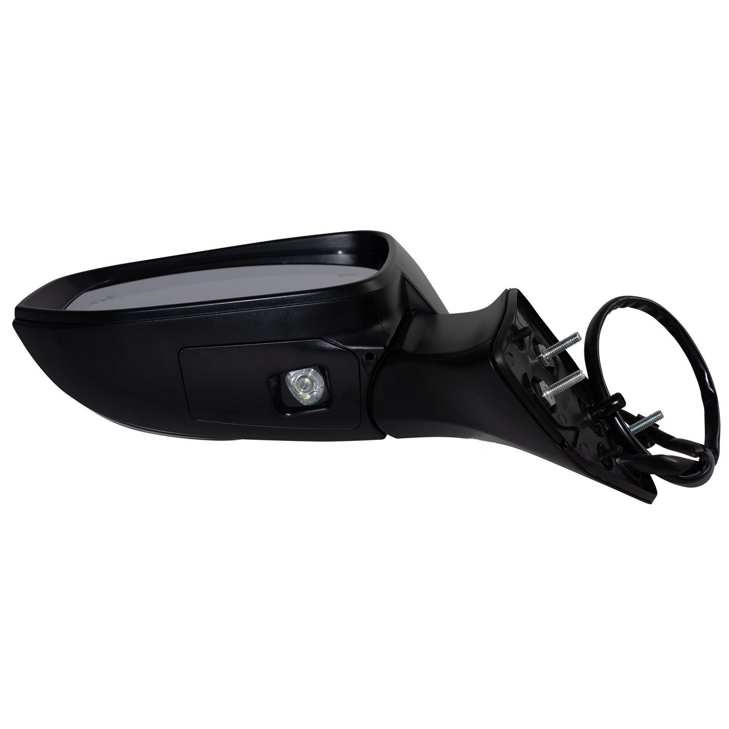 Power Door Mirror Paint To Match Black Cover Manual Folding With Heat-Signal-Blind Spot Detection-Memory-Puddle Light Without Side View Camera Driver Left for 2020-2023 Toyota Highlander