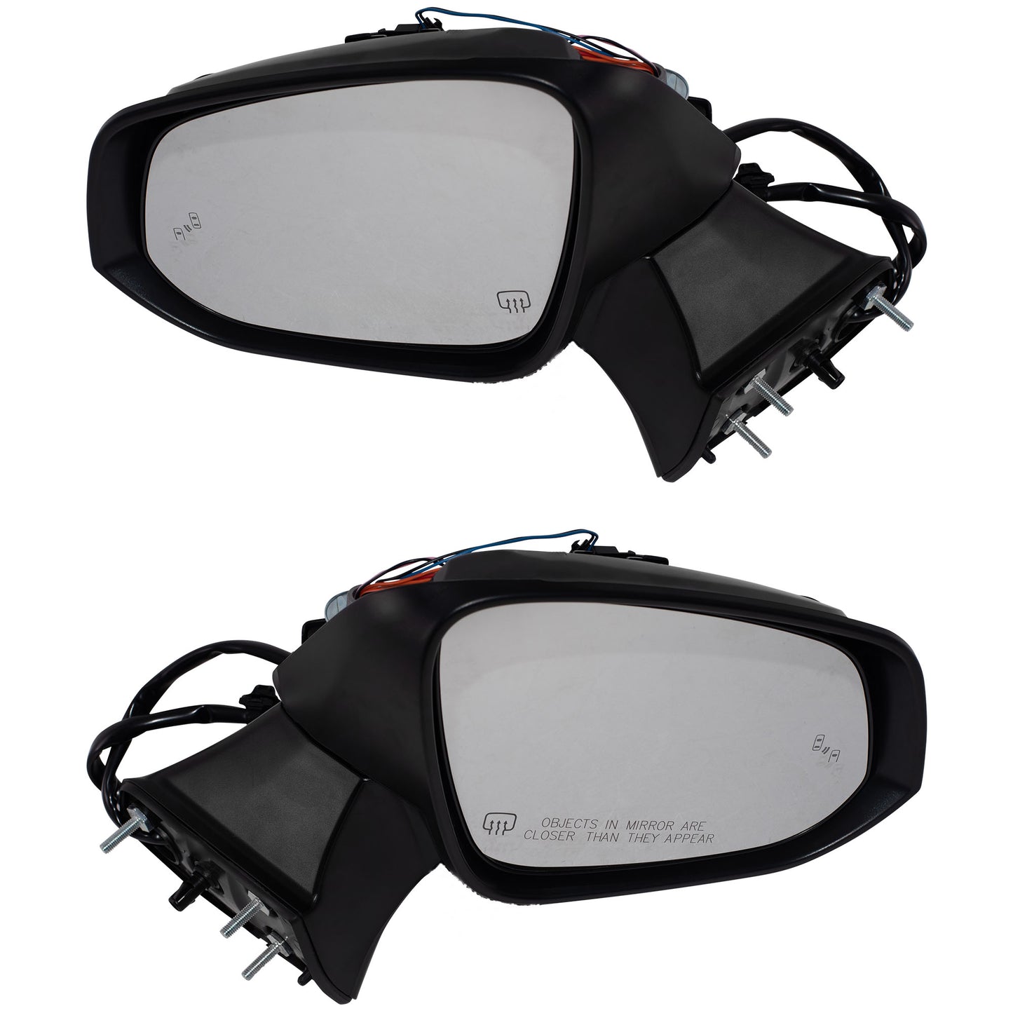Power Door Mirror Paint To Match Black Cover Manual Folding With Heat-Signal-Blind Spot Detection-Memory-Puddle Light Without Side View Camera Driver Left Passenger Right for 2020-2023 Toyota Highlander