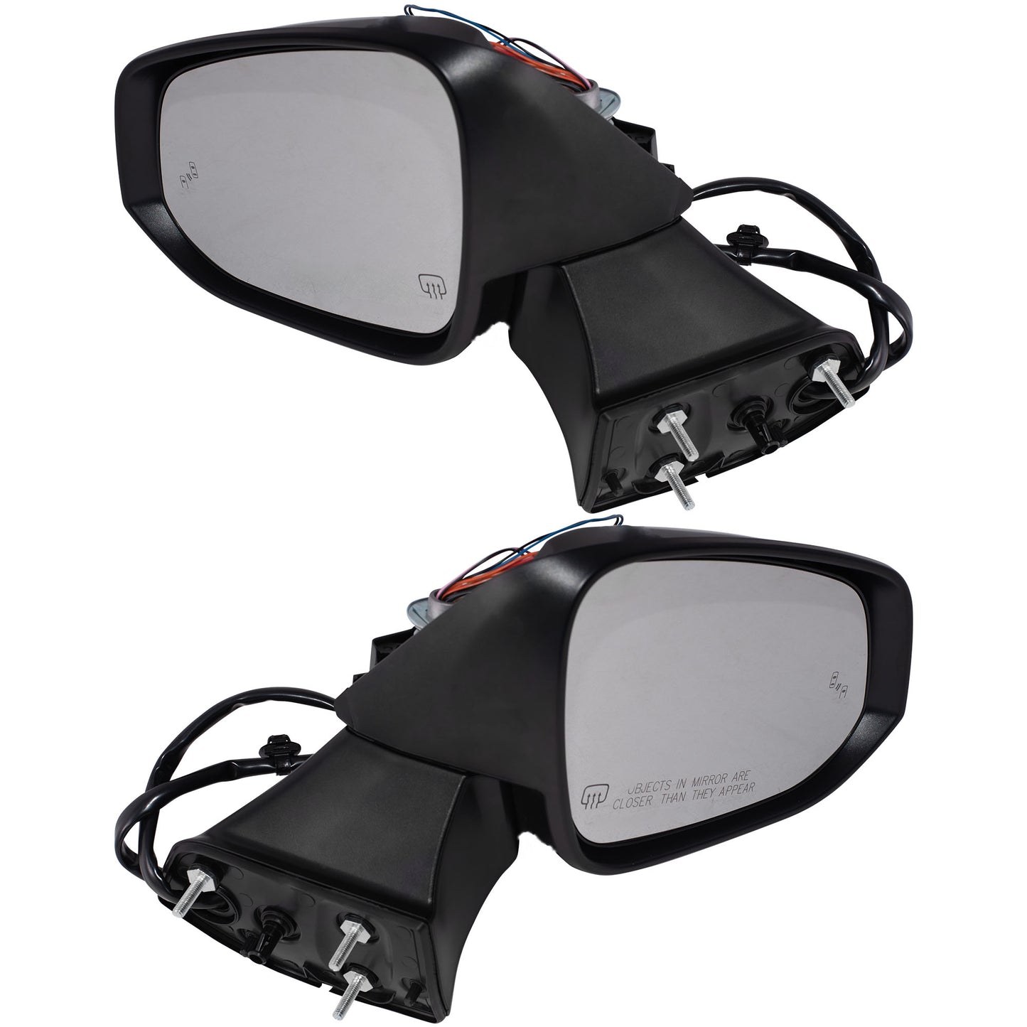Power Door Mirror Paint To Match Black Cover Manual Folding With Heat-Signal-Blind Spot Detection-Memory-Puddle Light Without Side View Camera Driver Left Passenger Right for 2020-2023 Toyota Highlander