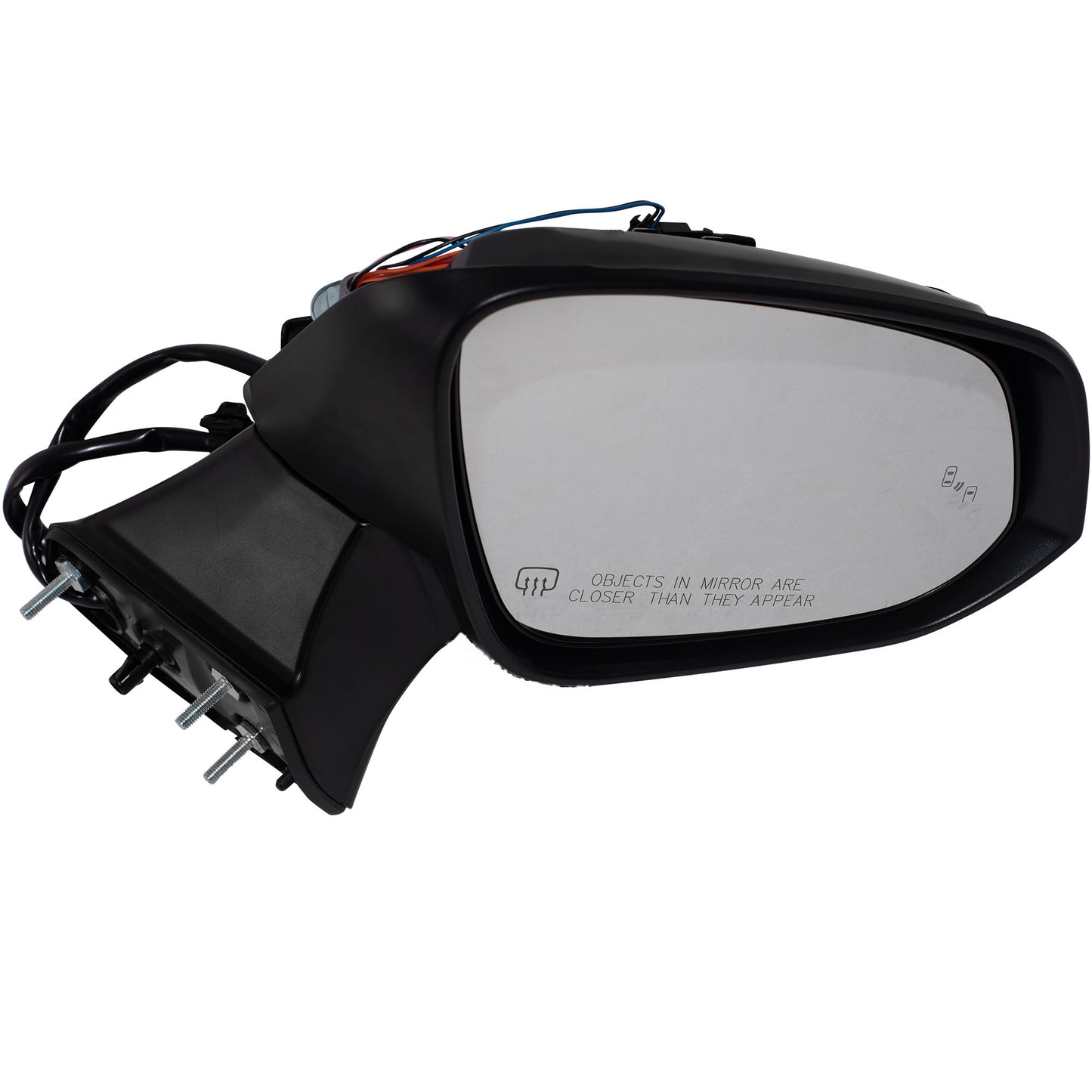 Power Door Mirror Paint To Match Black Cover Manual Folding With Heat-Signal-Blind Spot Detection-Memory-Puddle Light Without Side View Camera Passenger Right for 2020-2023 Toyota Highlander