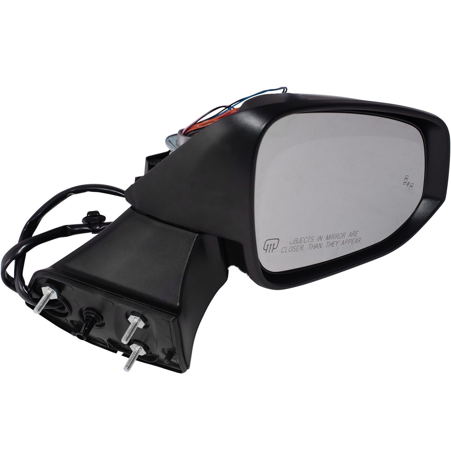 Power Door Mirror Paint To Match Black Cover Manual Folding With Heat-Signal-Blind Spot Detection-Memory-Puddle Light Without Side View Camera Passenger Right for 2020-2023 Toyota Highlander