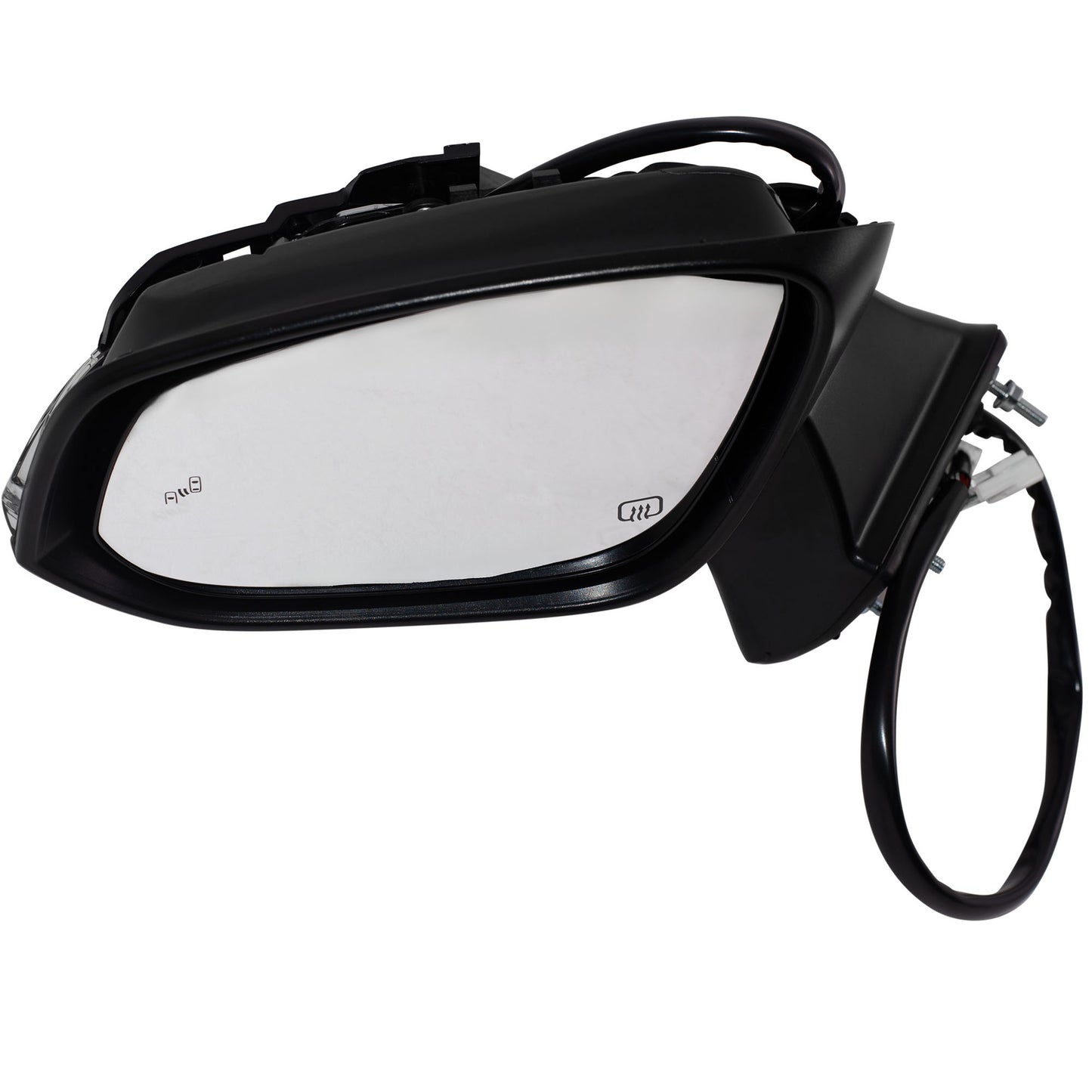 Power Door Mirror Paint To Match Black Cover Manual Folding With Heat-Signal-Blind Spot Detection-Memory-Puddle Light-Side View Camera Driver Left 2020-2021 Toyota Highlander Hybrid 2020-2021 Toyota Highlander